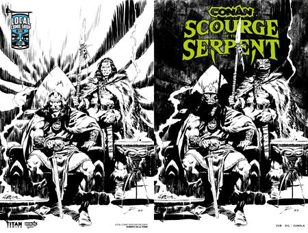 CONAN THE BARBARIAN SCOURGE OF THE SERPENT #1 (OF 4) CVR J ROBERTO DE LA TORRE LCSD EXCL INKS WRAPAROUND VAR (MR) 9/24/2025