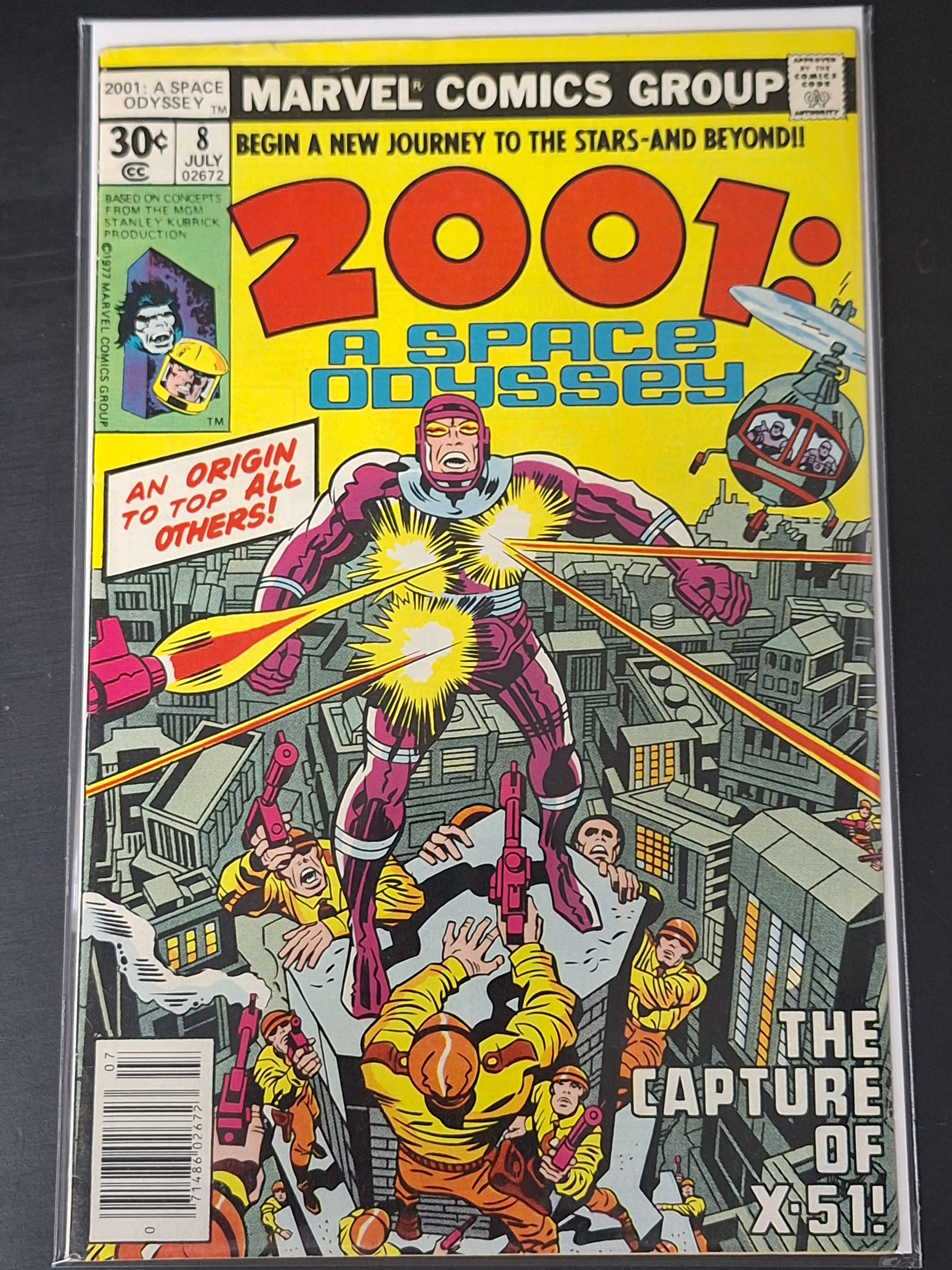 2001: A Space Odyssey 8 Marvel 1977 1st App & Origin of Machine Man