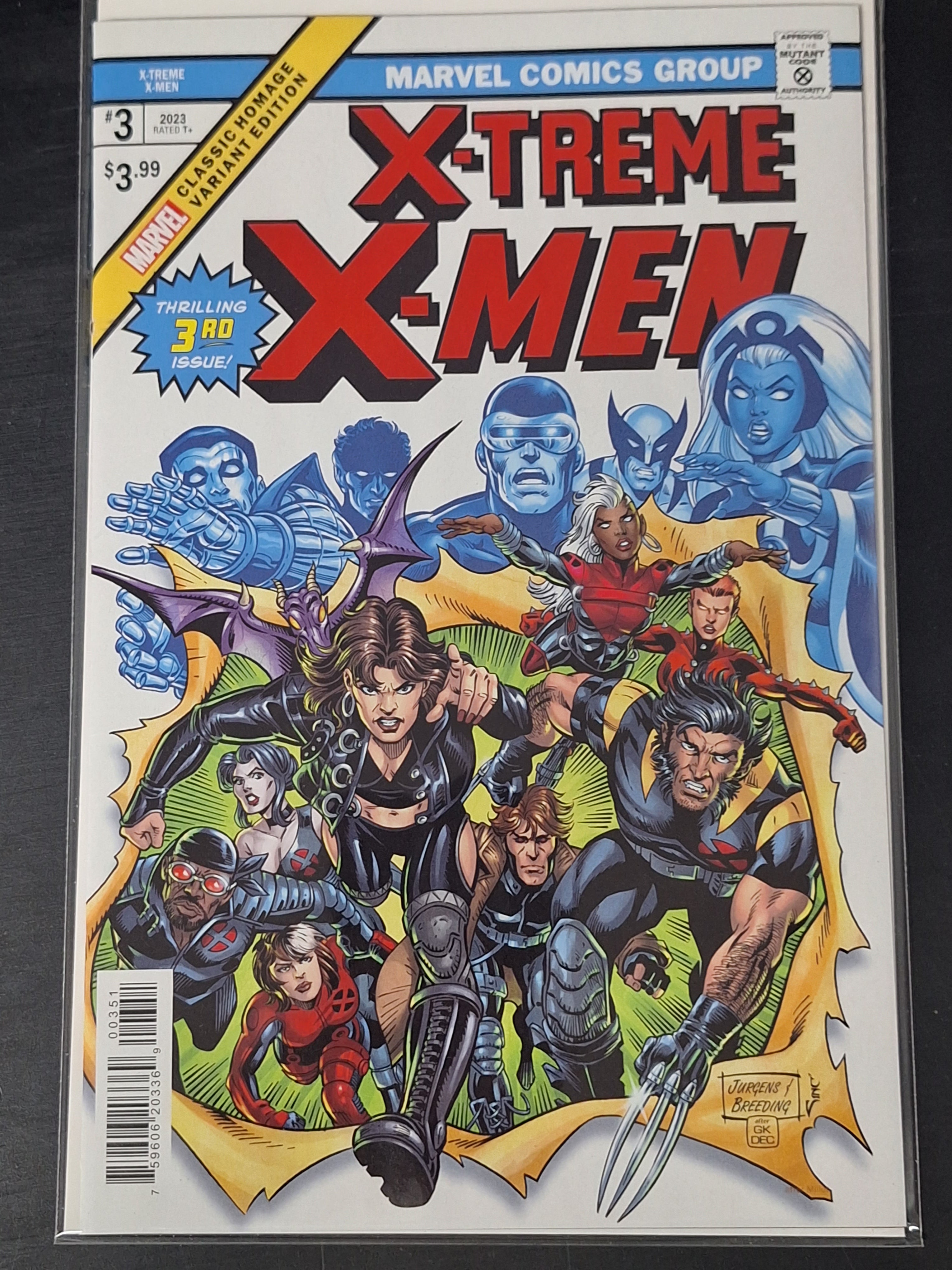 X-Treme X-Men 3 Marvel 2022 Classic Homage Variant