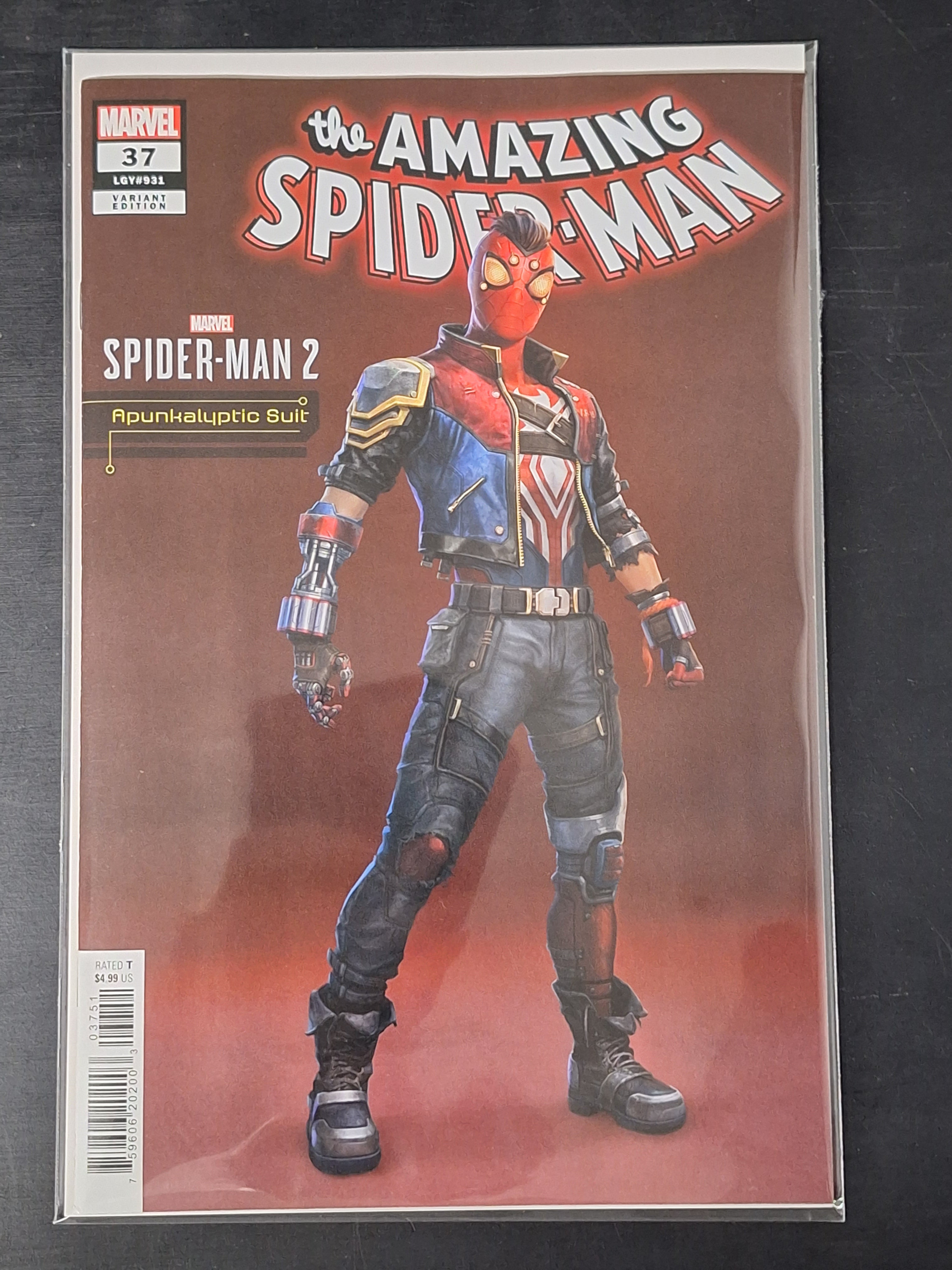 Amazing Spider-Man 37 Marvel 2023 Spider-Man 2 Apunkalyptic Suit Variant