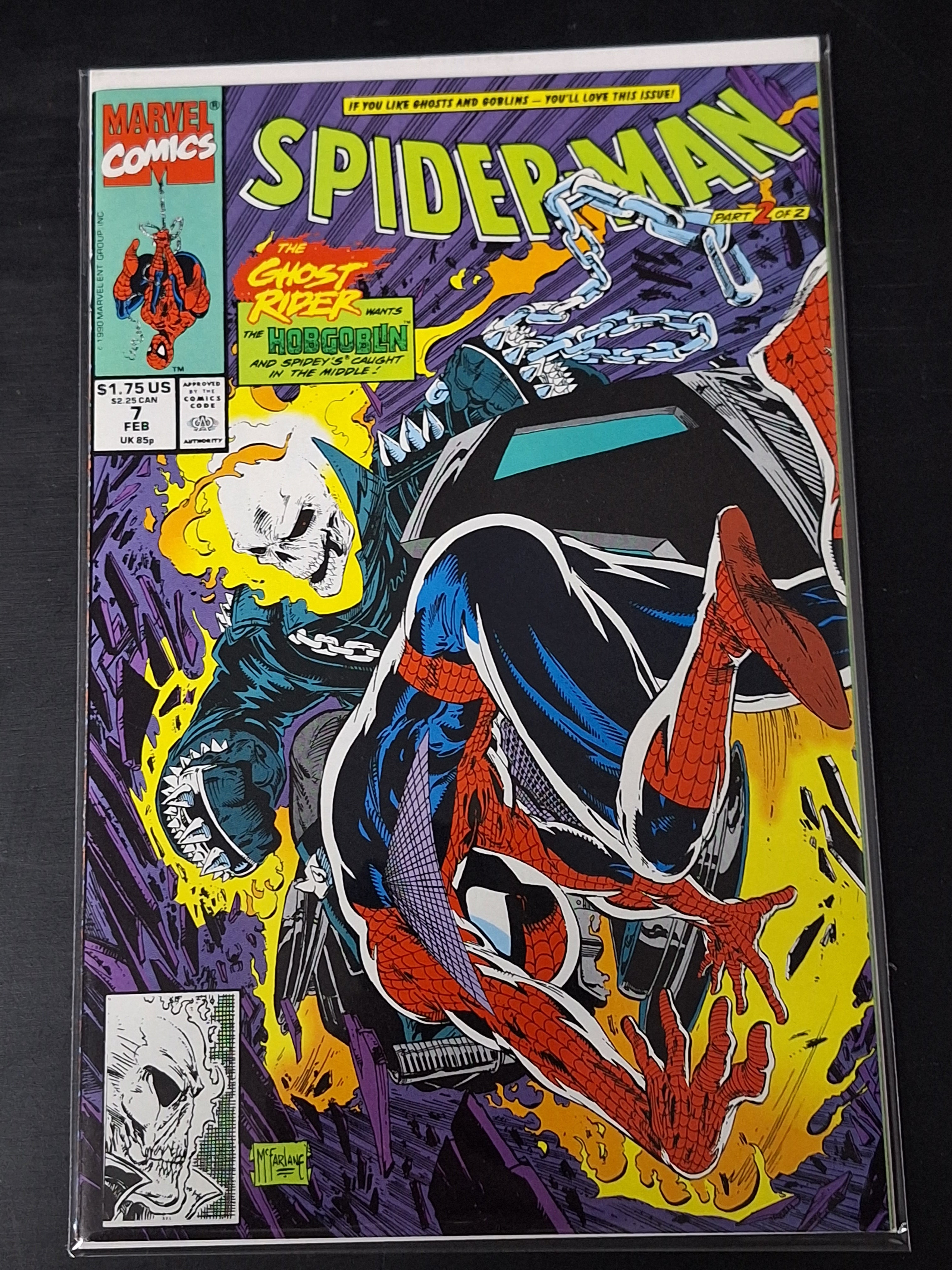 Spider-Man 7 Marvel Comics 1991 Todd Mcfarlane Story, Cover And Art