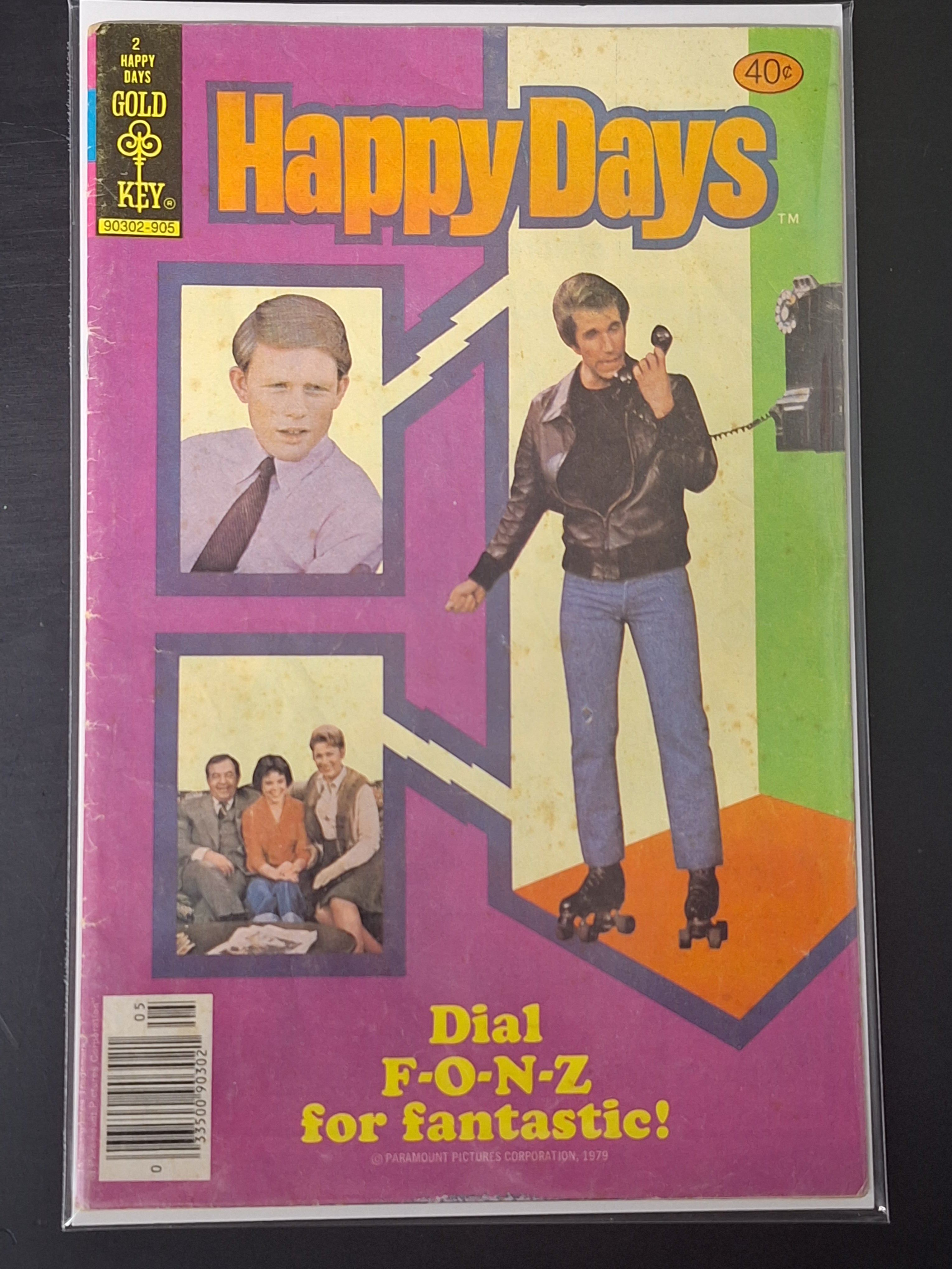 Happy Days 2 Gold Key Comics 1979 Fonzie Cover