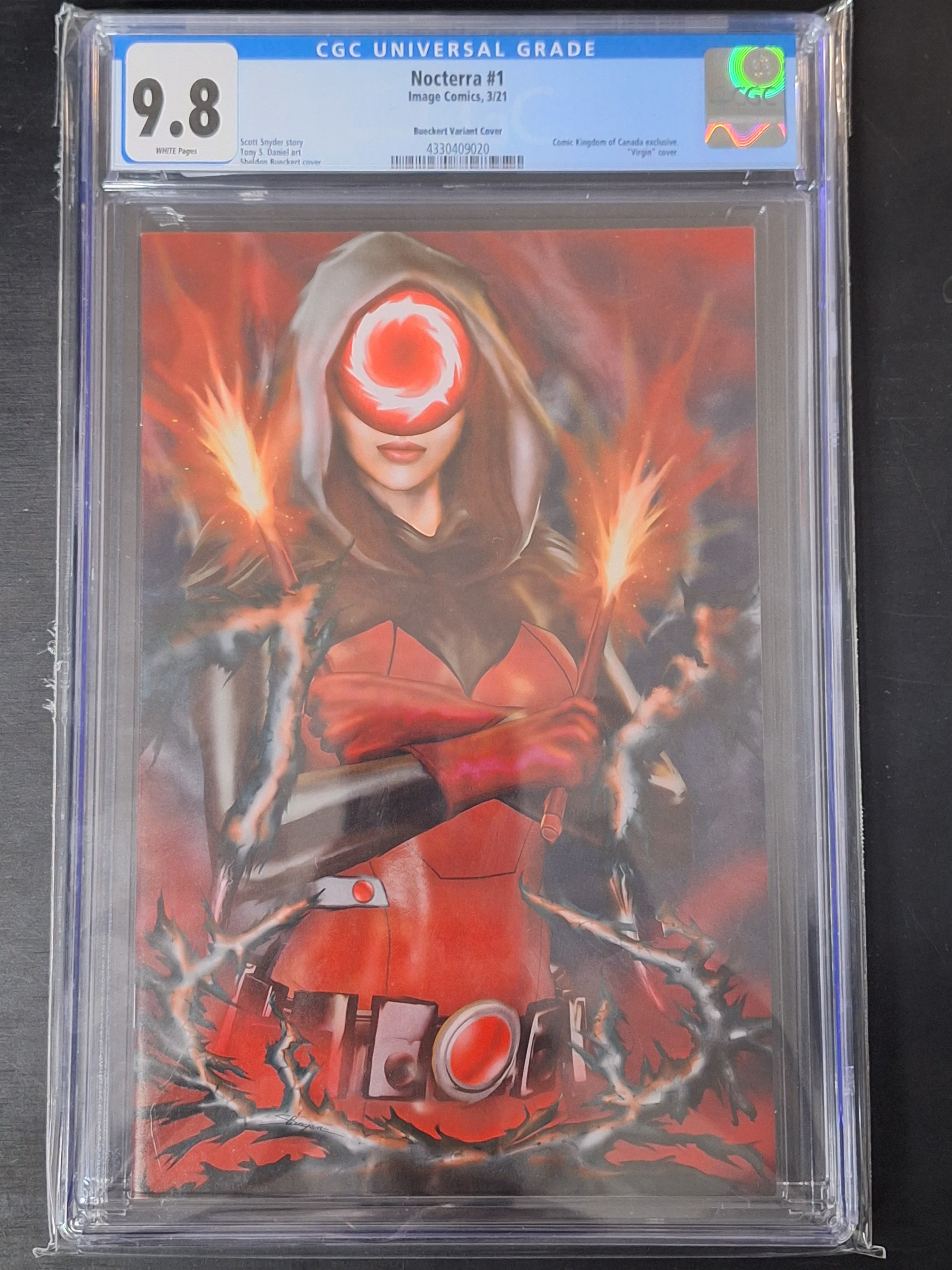 Nocterra 1 CGC 9.8 Sheldon Bueckert Virgin Exclusive