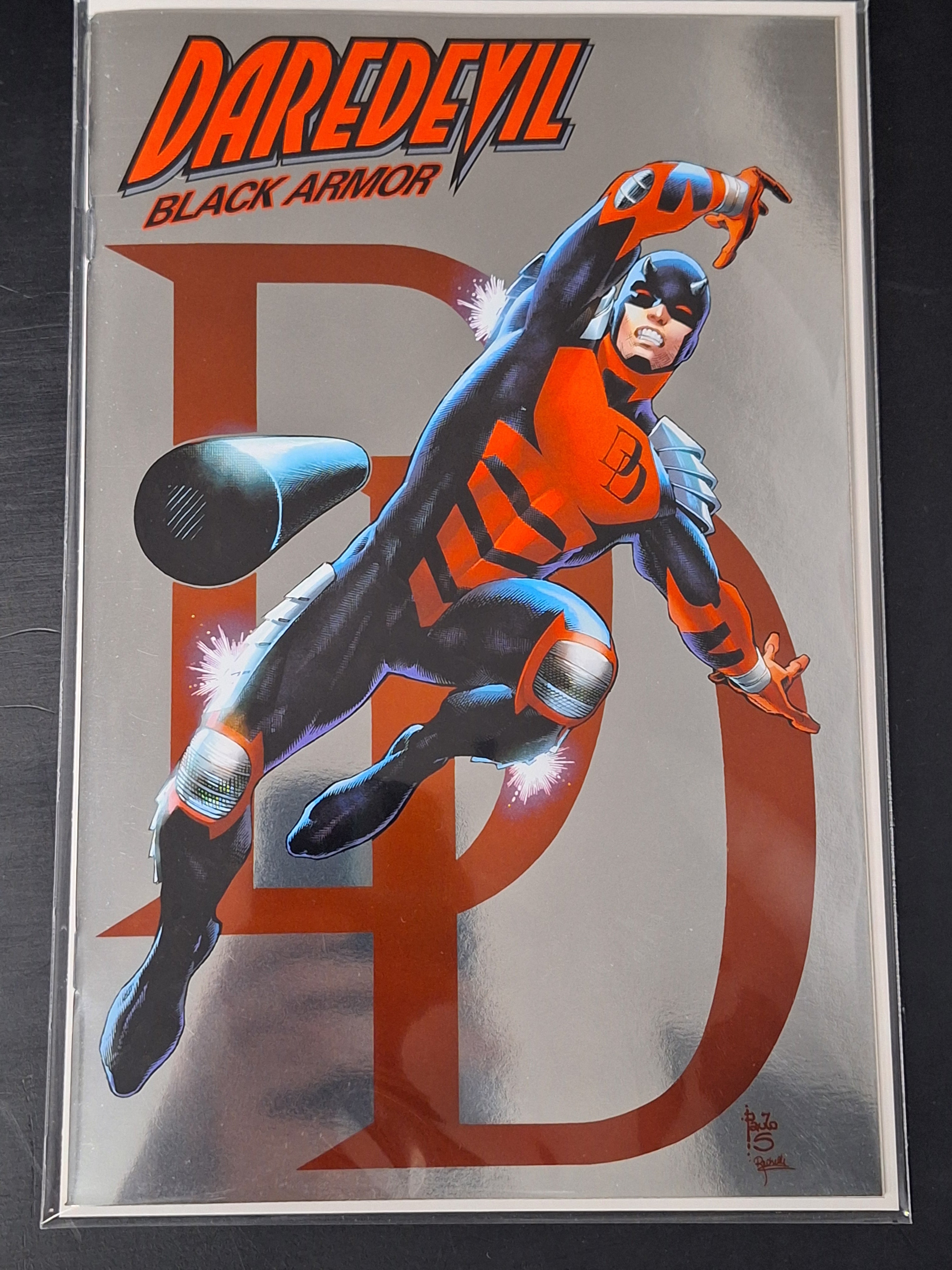 Daredevil Black Armor 1 Marvel 2023 Siqueira Foil Variant
