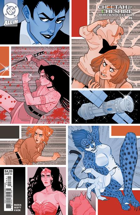 CHEETAH AND CHESHIRE ROB THE JUSTICE LEAGUE #6 (OF 6) CVR C MARGUERITE SAUVAGE CARD STOCK VAR 1/7/2026