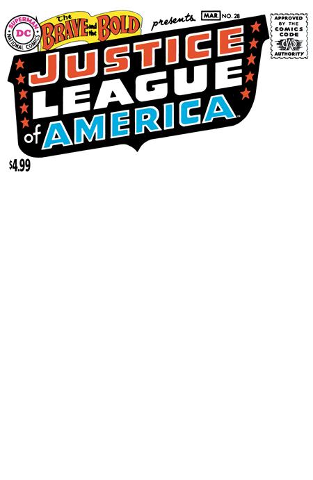 BRAVE AND THE BOLD #28 FACSIMILE EDITION CVR C BLANK CARD STOCK VAR (2026 EDITION) 1/7/2026