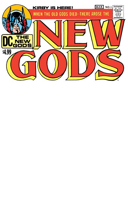 NEW GODS #1 FACSIMILE EDITION CVR C BLANK CARD STOCK VAR 1/14/2026