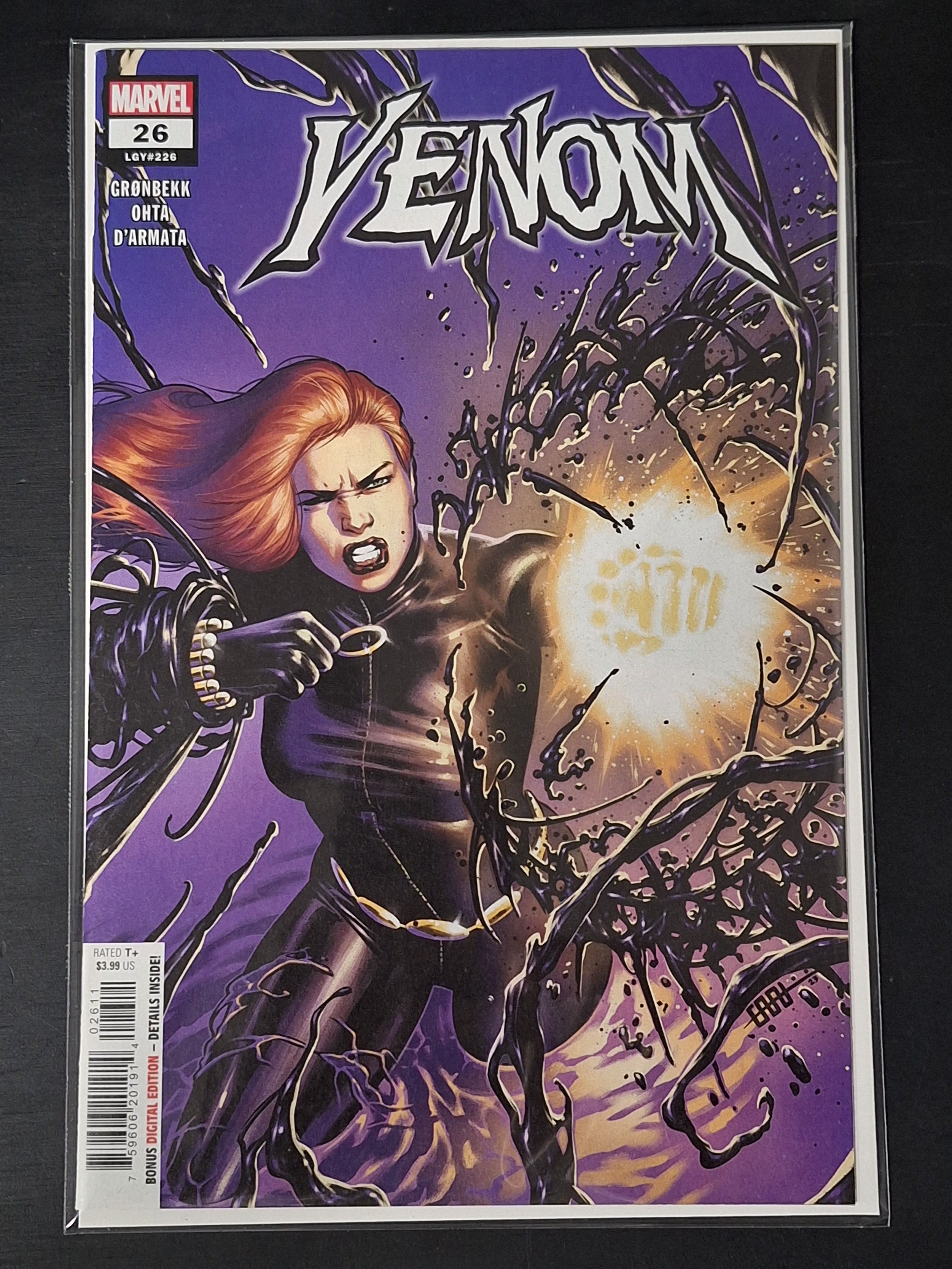 Venom 26 Marvel 2023 Cover A 1st Full App Of Natasha Romanoff As "Widow"