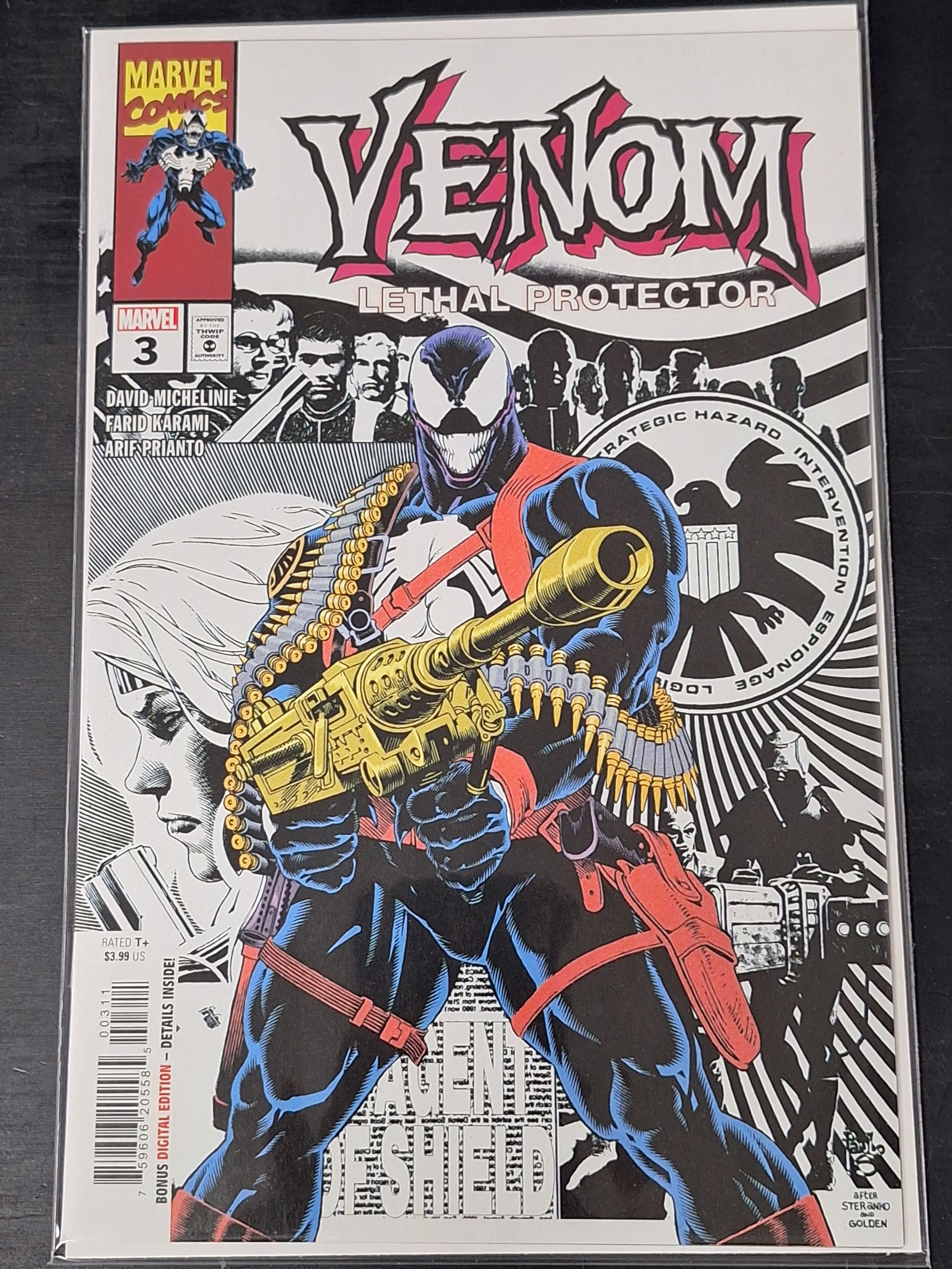 Venom Lethal Protector 3 Marvel 2023 Cover A Jim Steranko Homage
