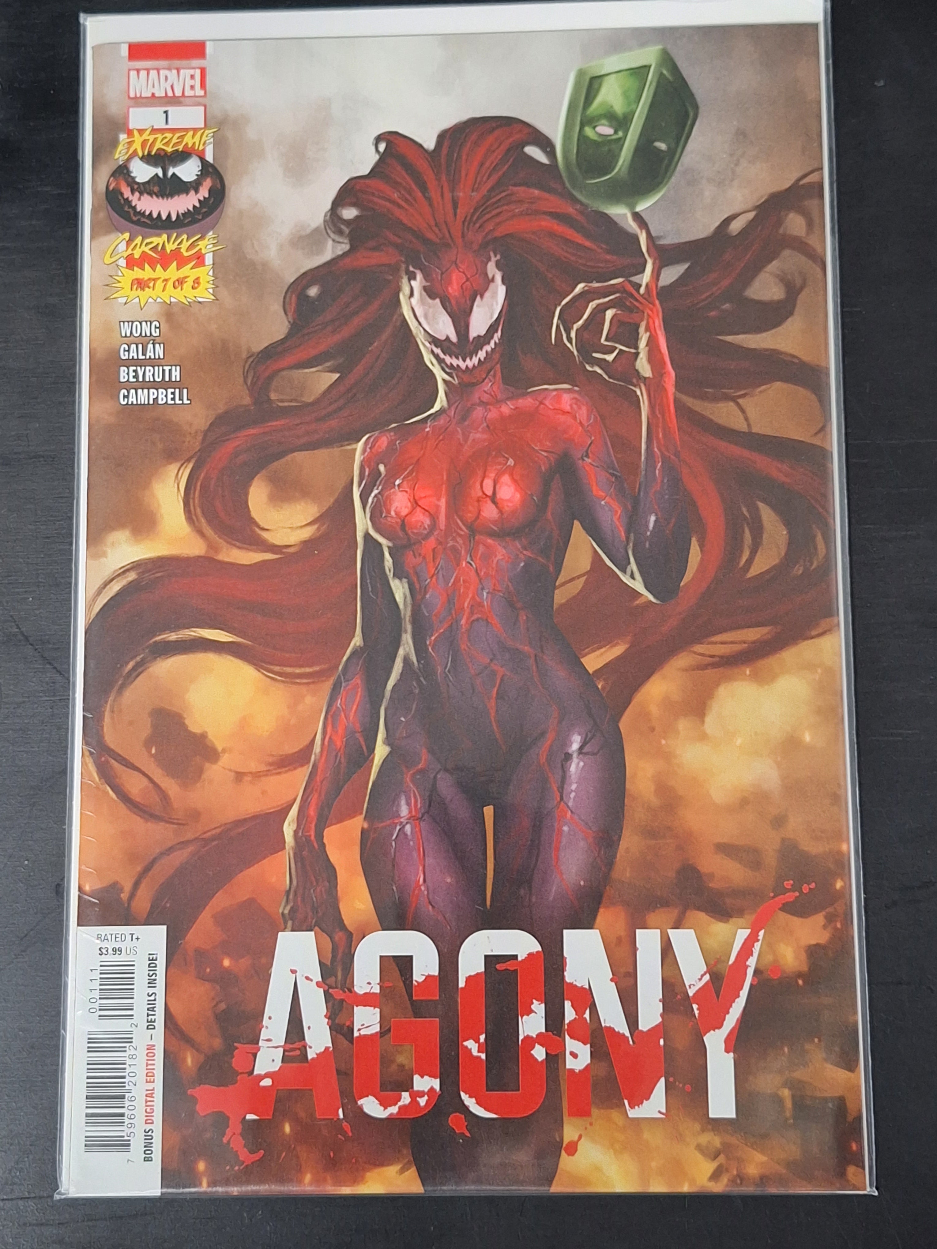 Extreme Carnage Agony 1 Marvel 2021 Skan Cover