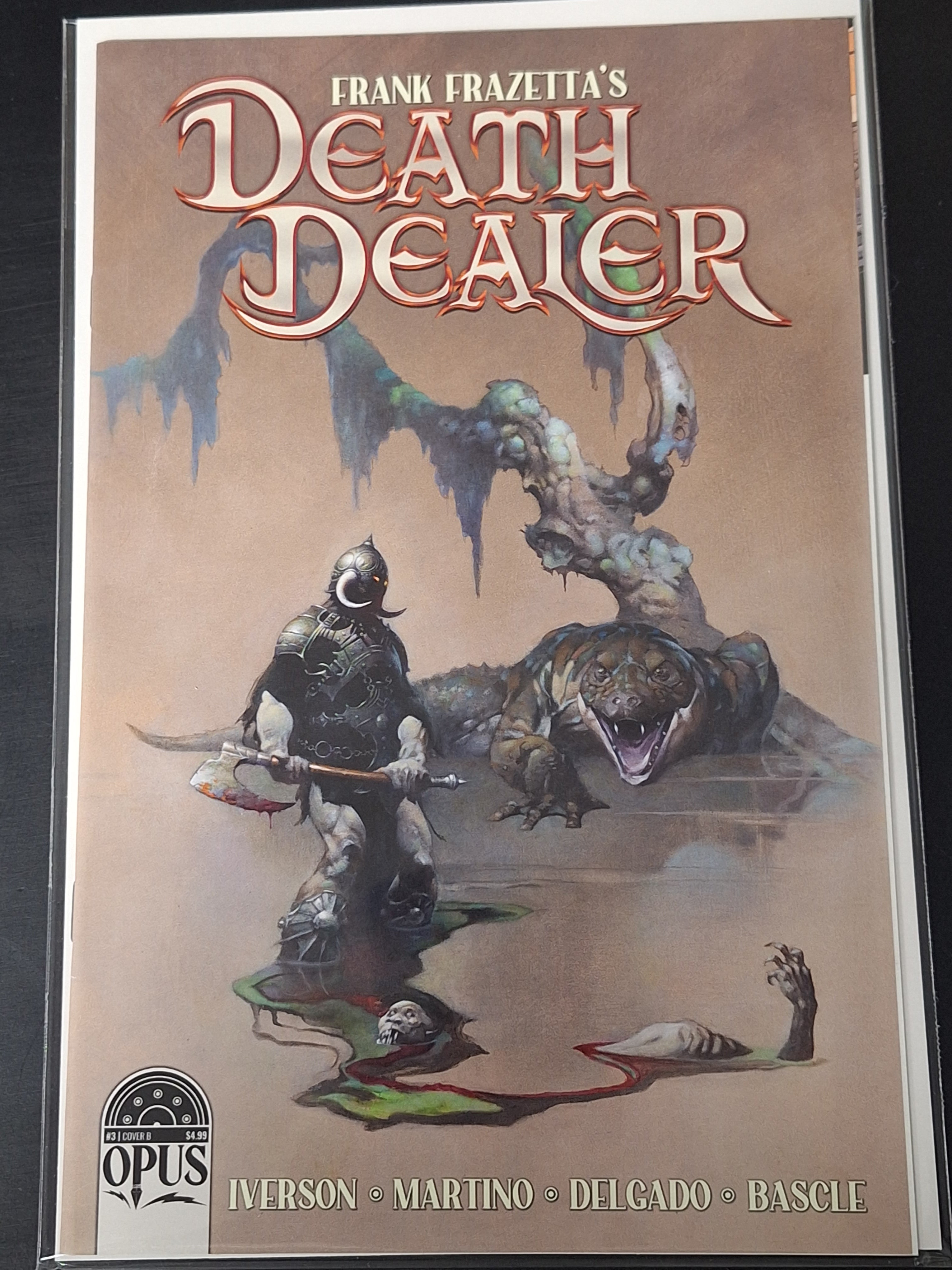 Frank Frazetta's Death Dealer 3 Opus Comics Cover B Frazetta Variant