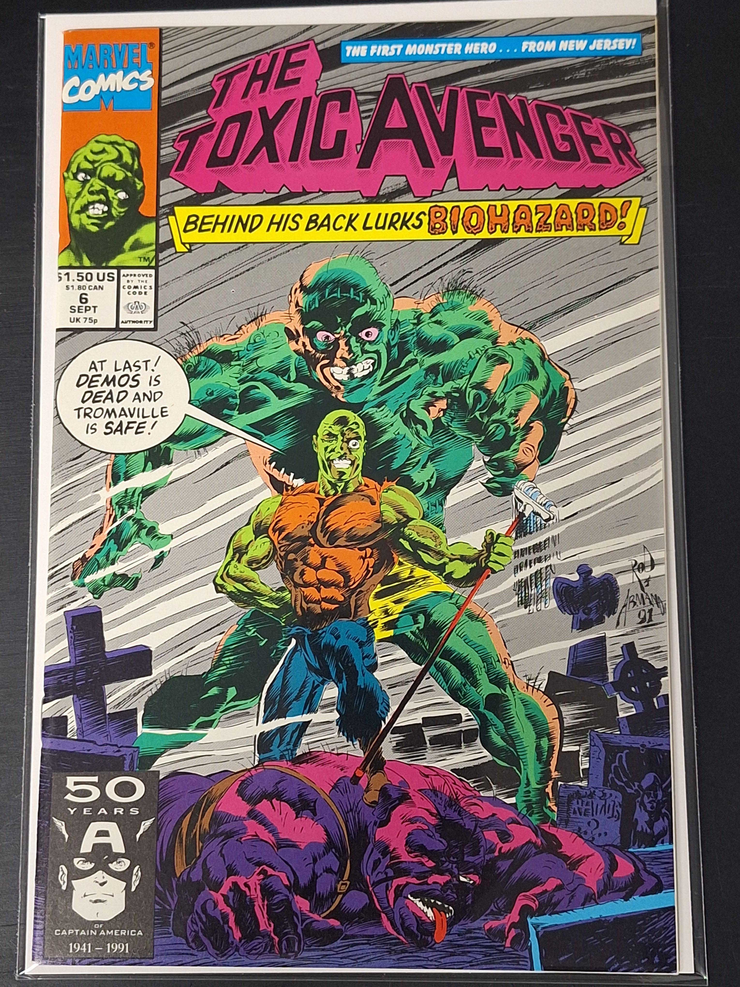 The Toxic Avenger 6 Marvel 1991 1st App of Biohazard