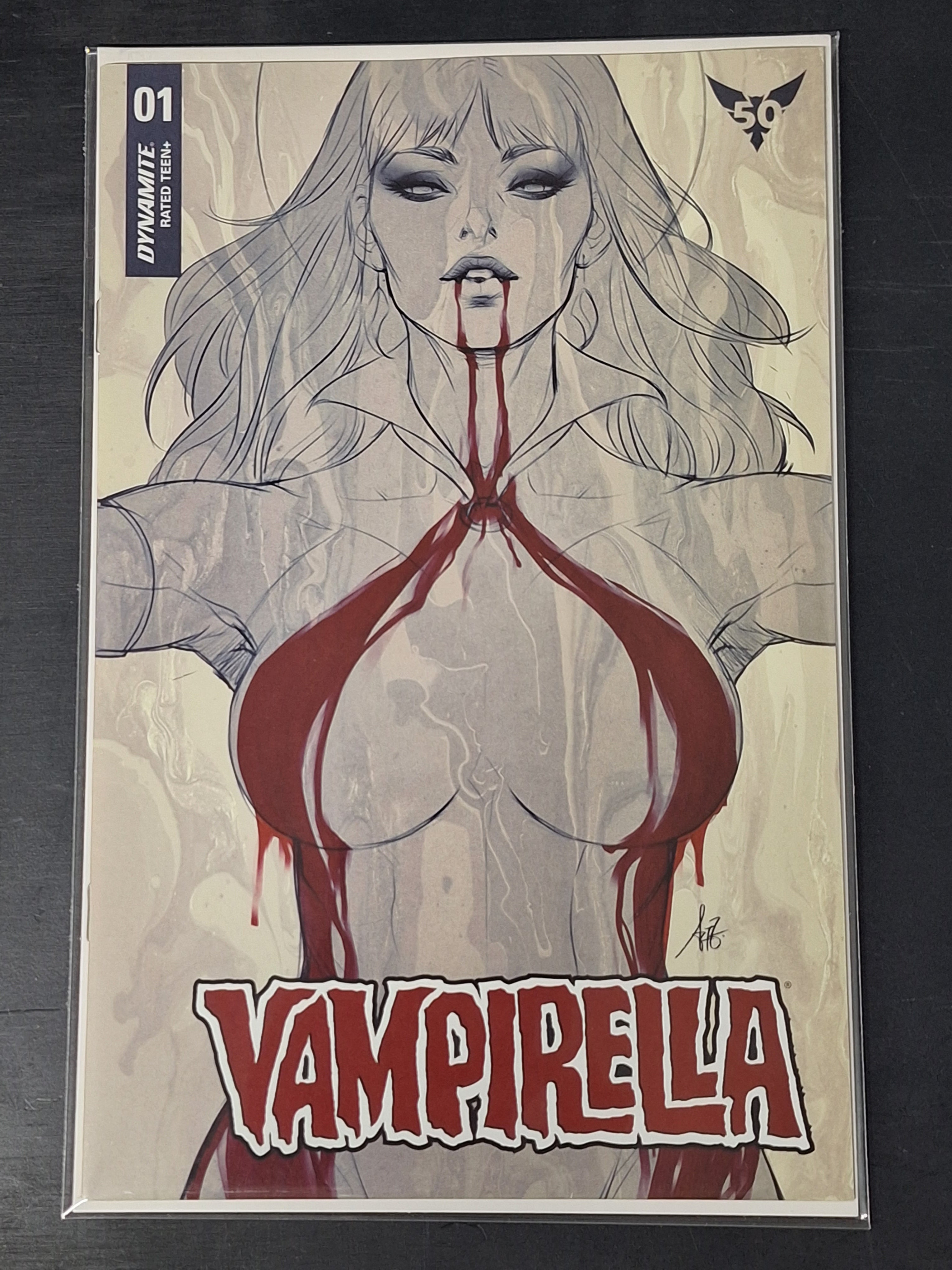 Vampirella 1 Dynamite 2019 Artgerm 1:15 Variant