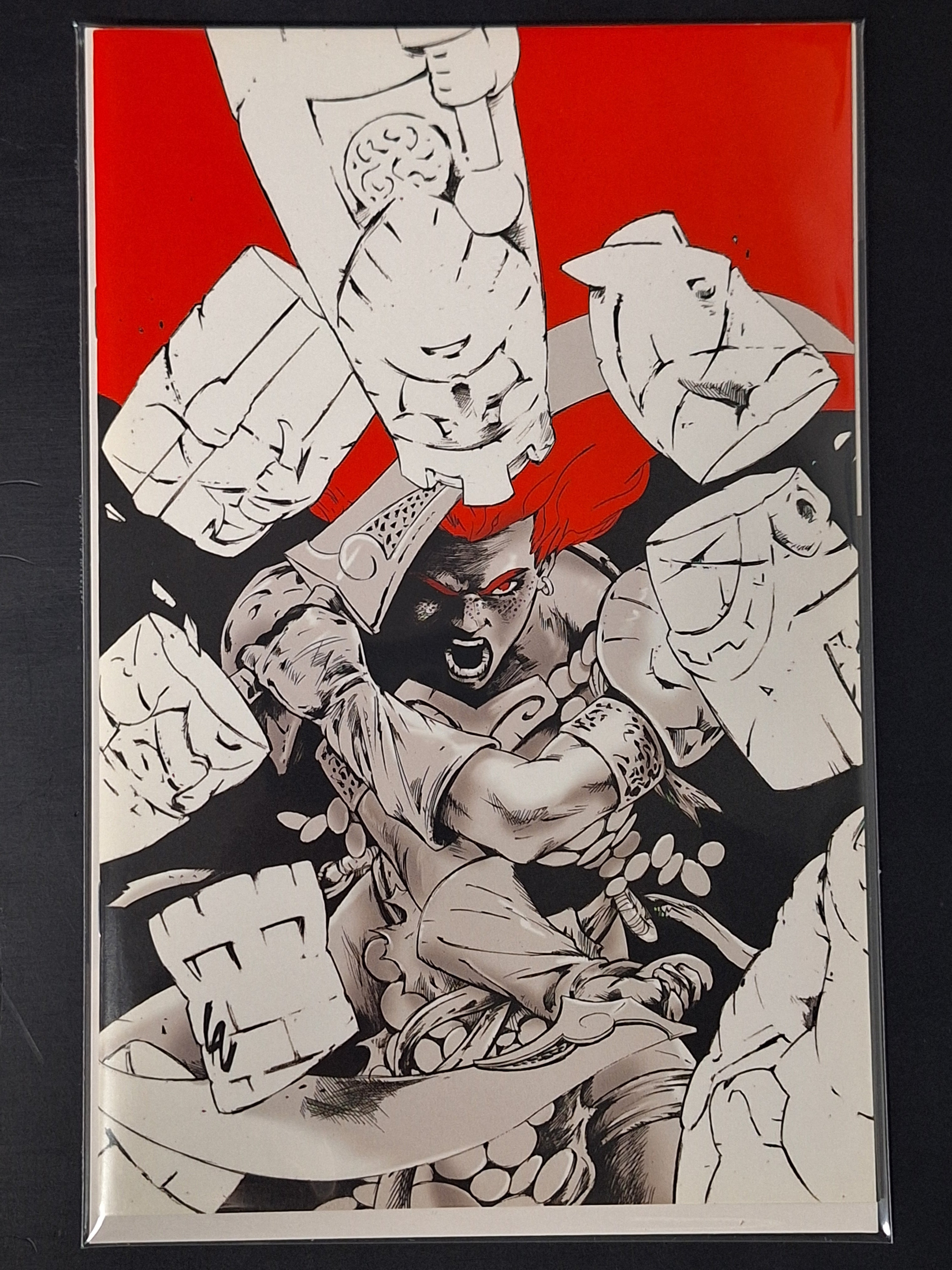 Red Sonja Black White & Red 6 Dynamite 2022 1:7 Virgin Variant