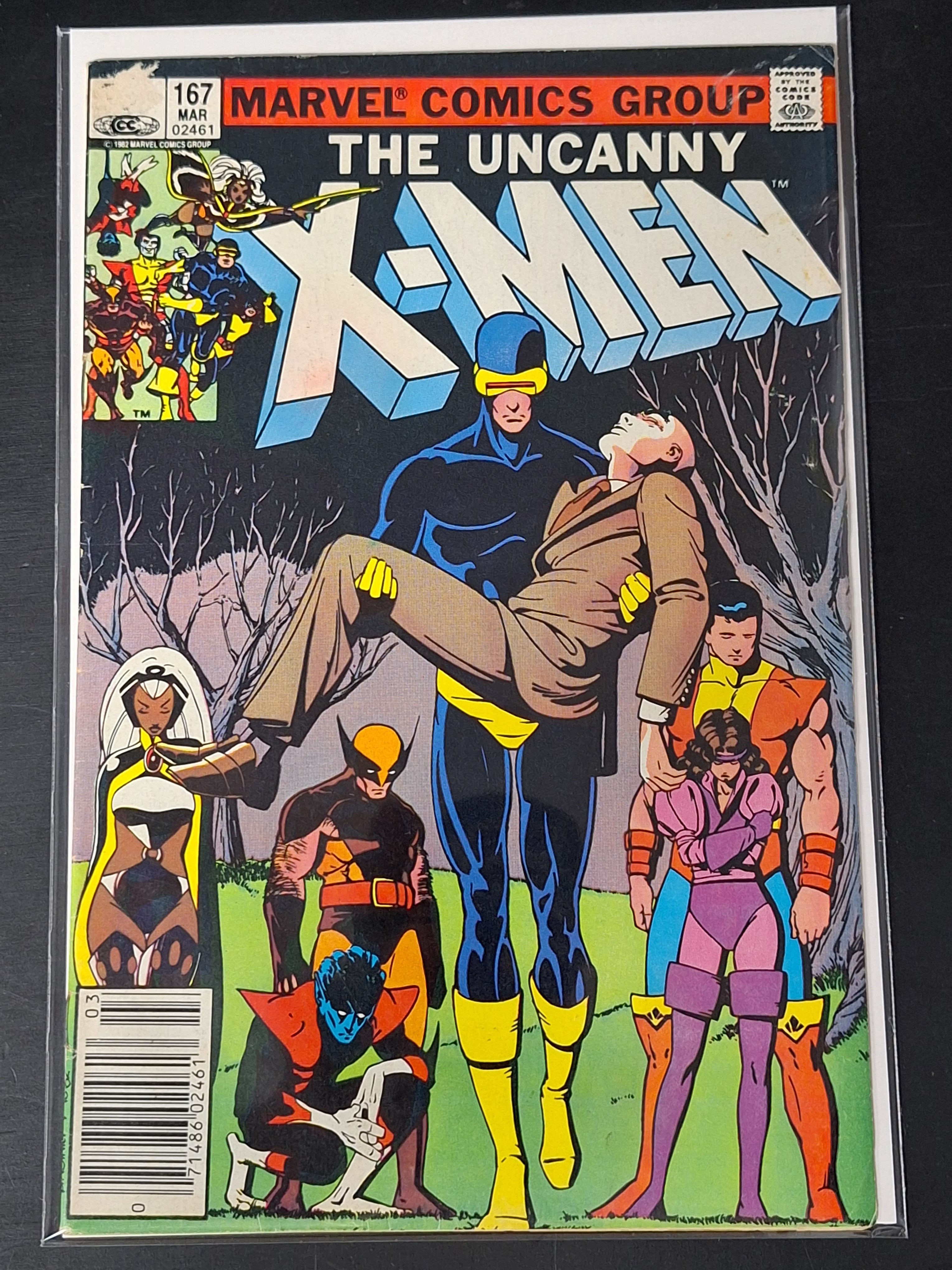 X-Men 167 Marvel 1983 Newsstand, 1st X-Men & New Mutants Meeting