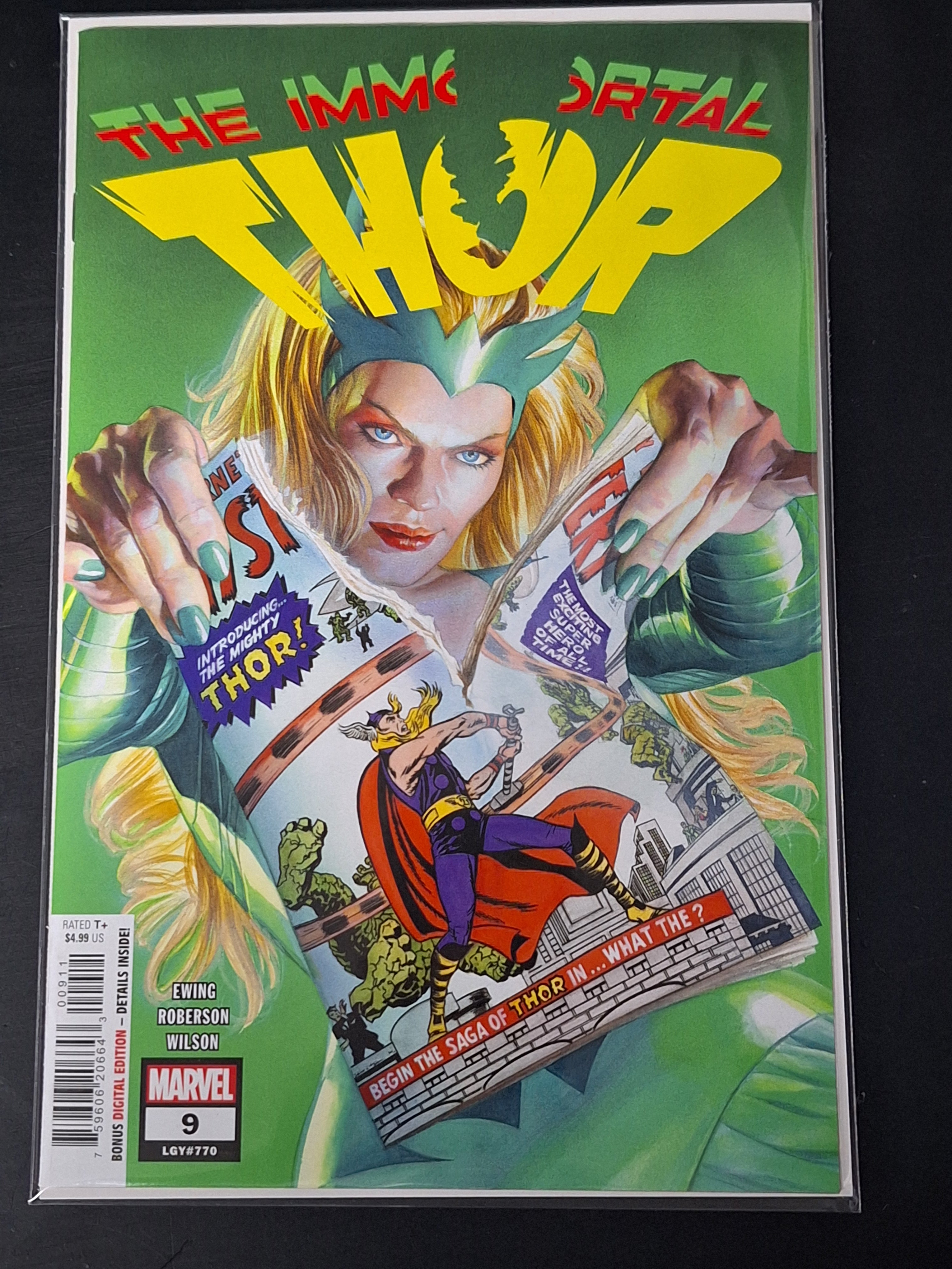 Immortal Thor 9 Marvel 2024 Cover A Alex Ross 1st App of Chad Hammer