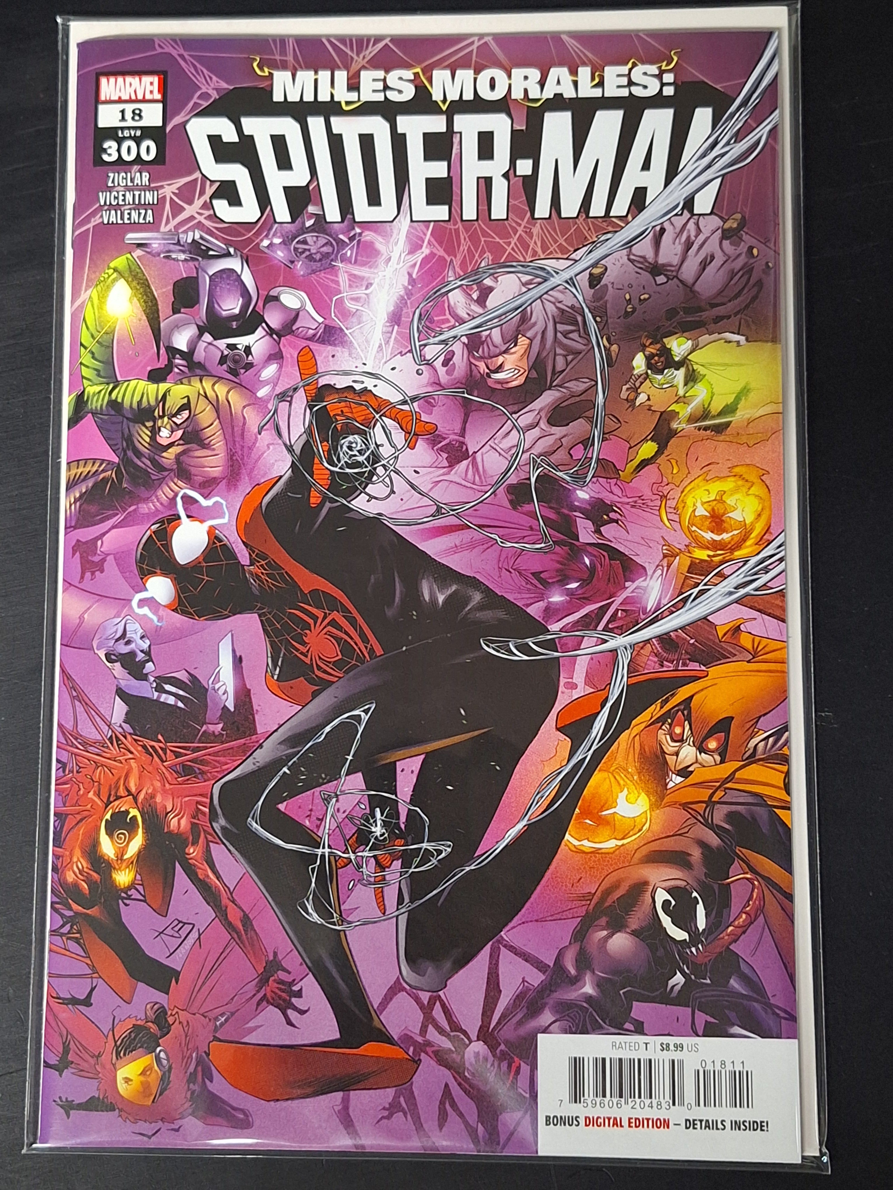 Miles Morales Spider-Man 18 Marvel 2024 Legacy #300 Cover A