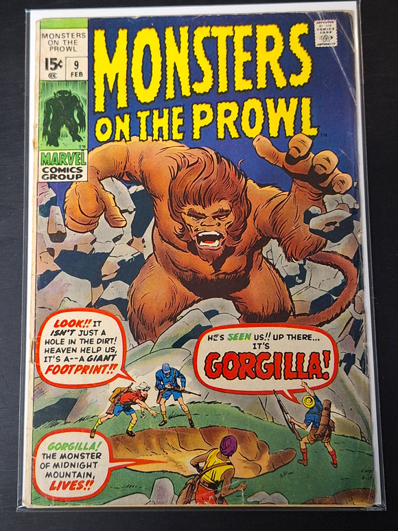 Monsters On The Prowl 9 Marvel 1971 1st Issue, Title Change