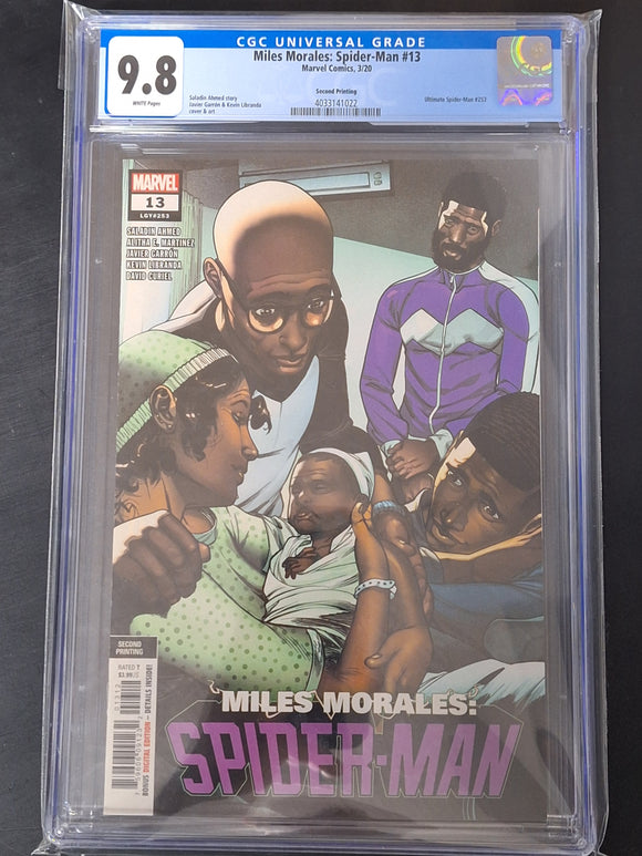 Miles Morales: Spider-Man 13 Marvel 2020 1st App of Billie, Scarce 2nd Printing CGC 9.8