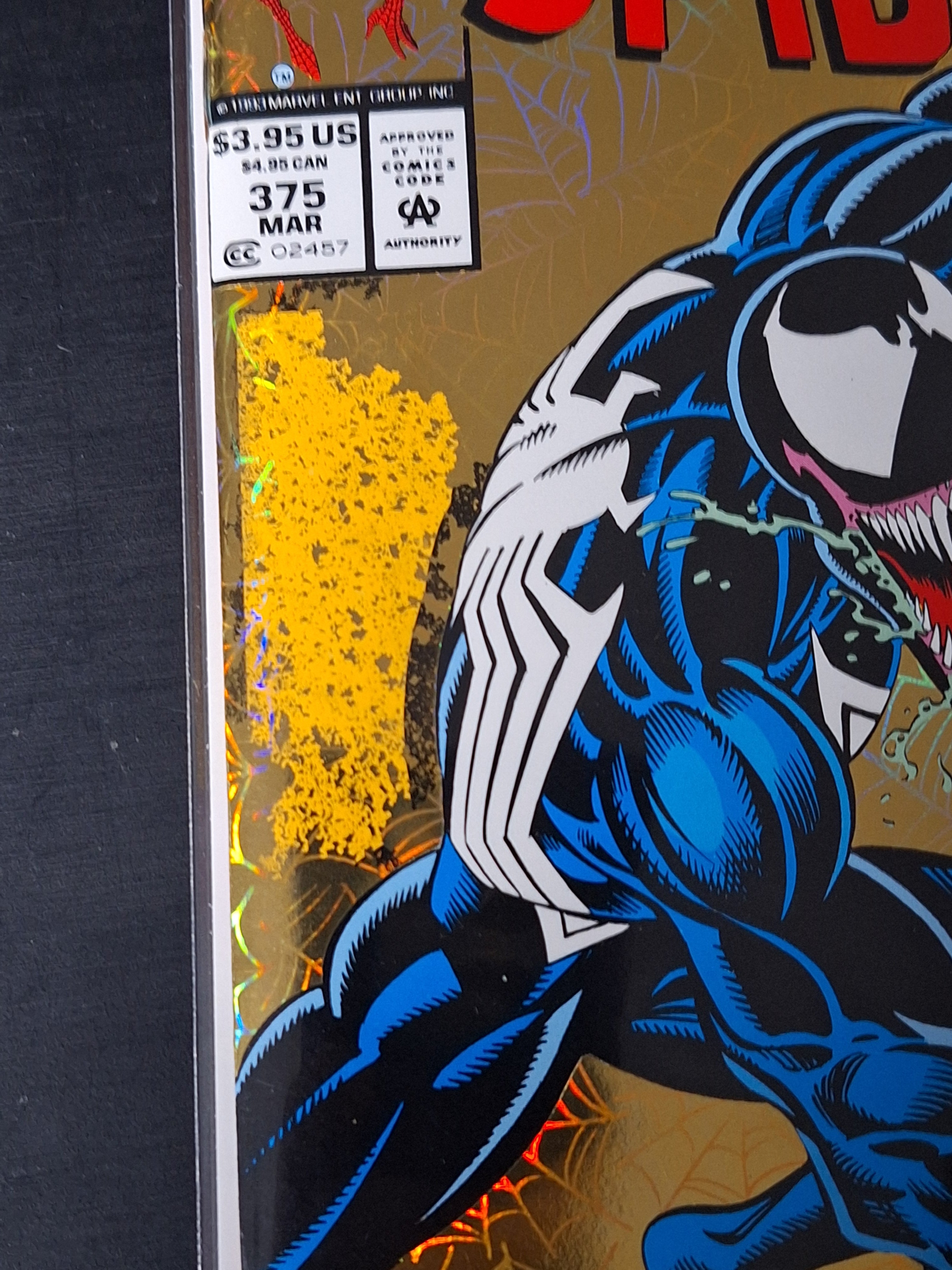 Amazing Spider-Man 375 Marvel 1993 - EXTREMELY SCARCE NEWSSTAND FOIL ERROR VARIANT