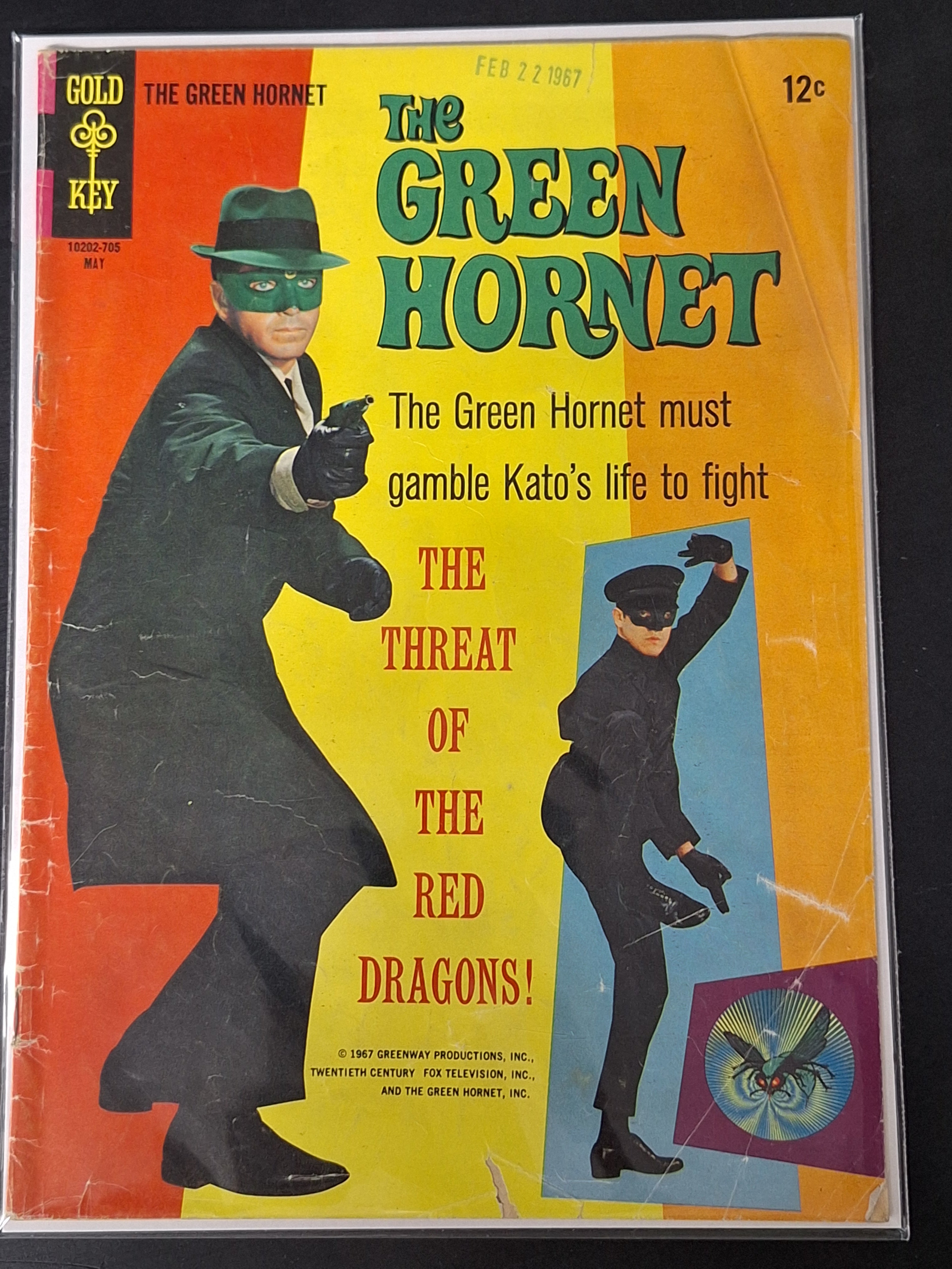 The Green Hornet 2 Gold Key 1967 Bruce Lee Photo Cover