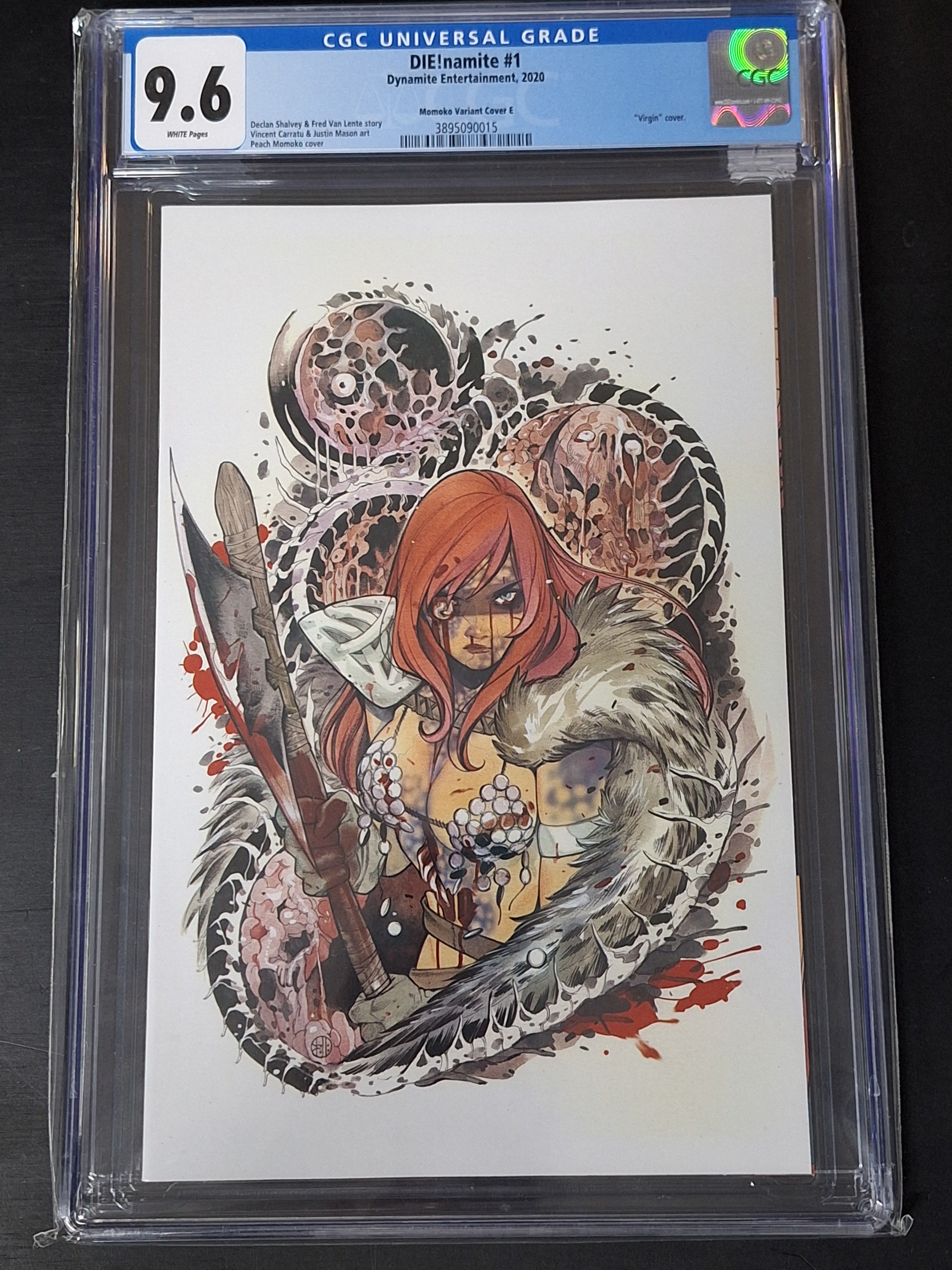 Die!namite 1 Dynamite 2020 Peach Momoko 1:30 Virgin Variant CGC 9.6