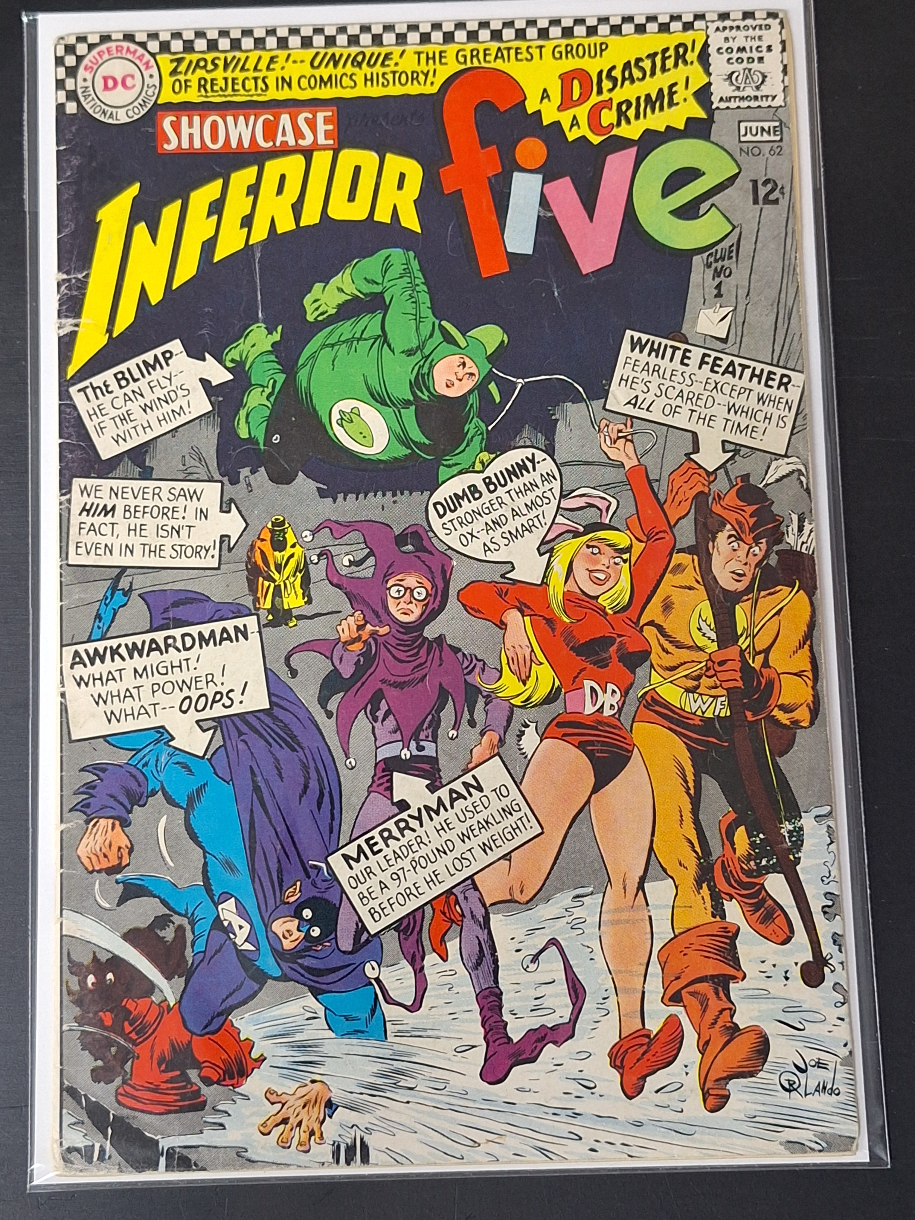 Showcase 62 DC 1965 1st App of The Inferior Five