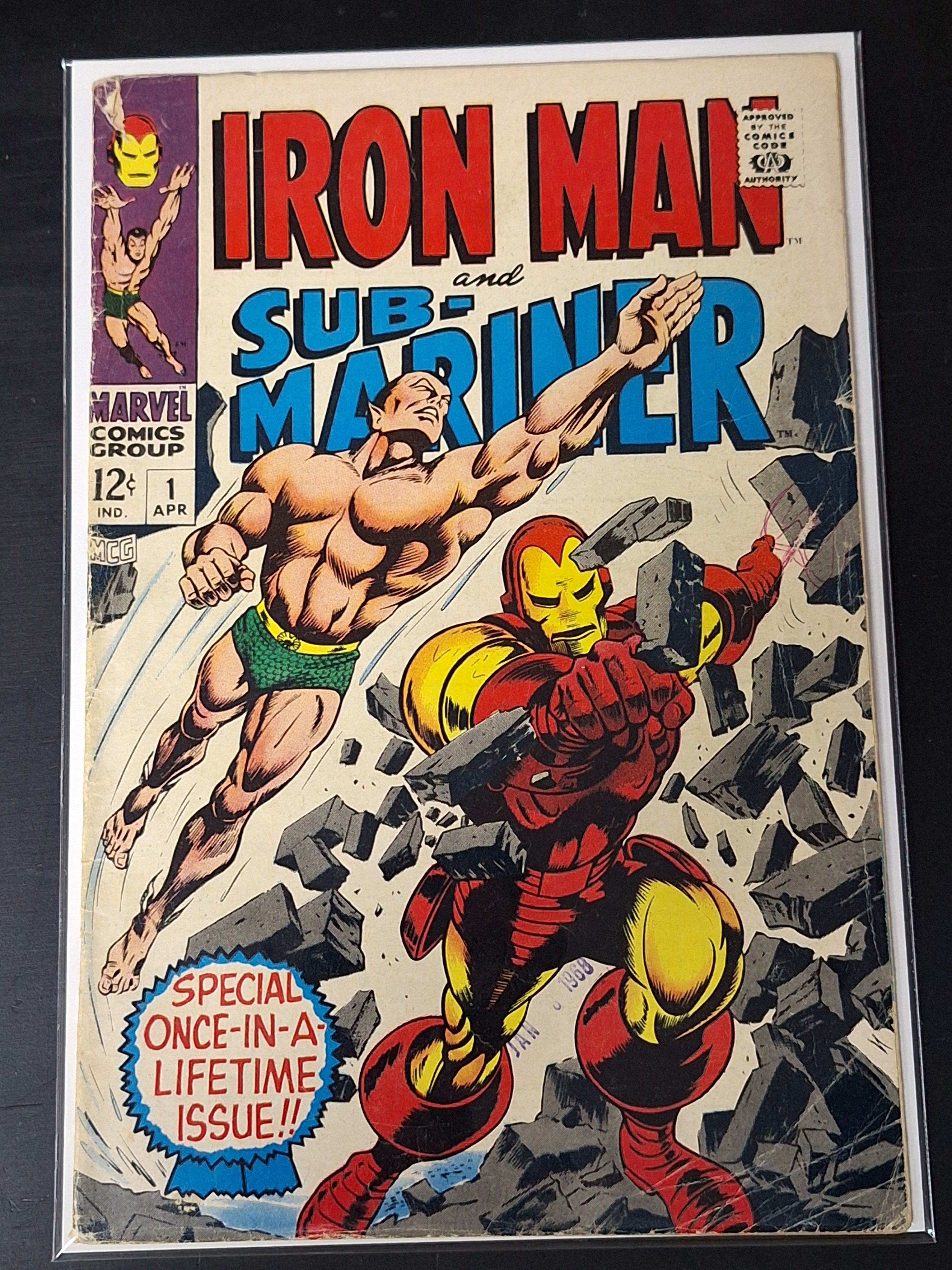 Iron Man And Sub-Mariner 1 Marvel 1968 Scarce Silver Age One Shot