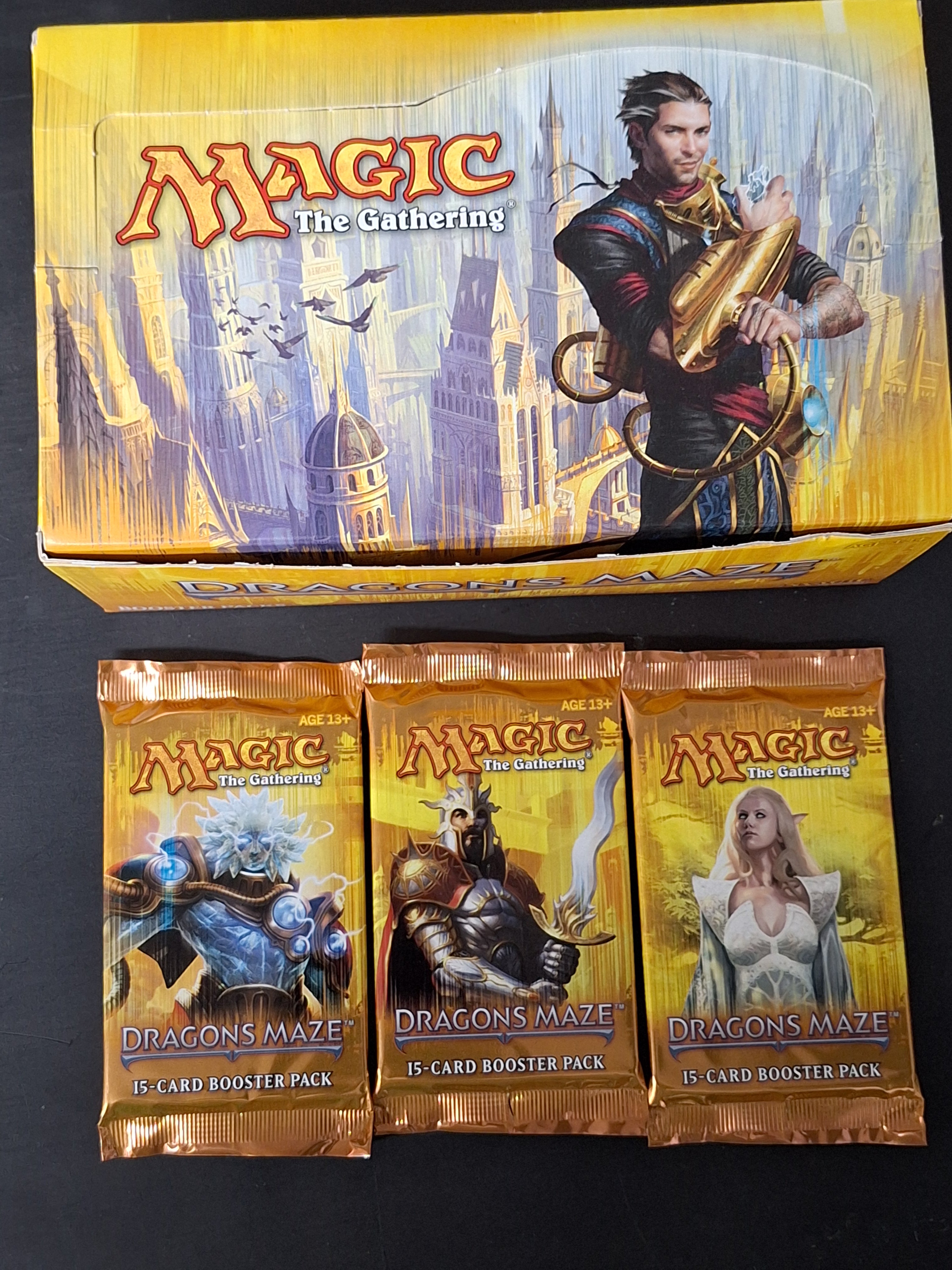 Magic The Gathering - Dragon's Maze - 3 Sealed Booster Packs Magic The Gathering - Dragon's Maze - 3 Sealed Booster Packs