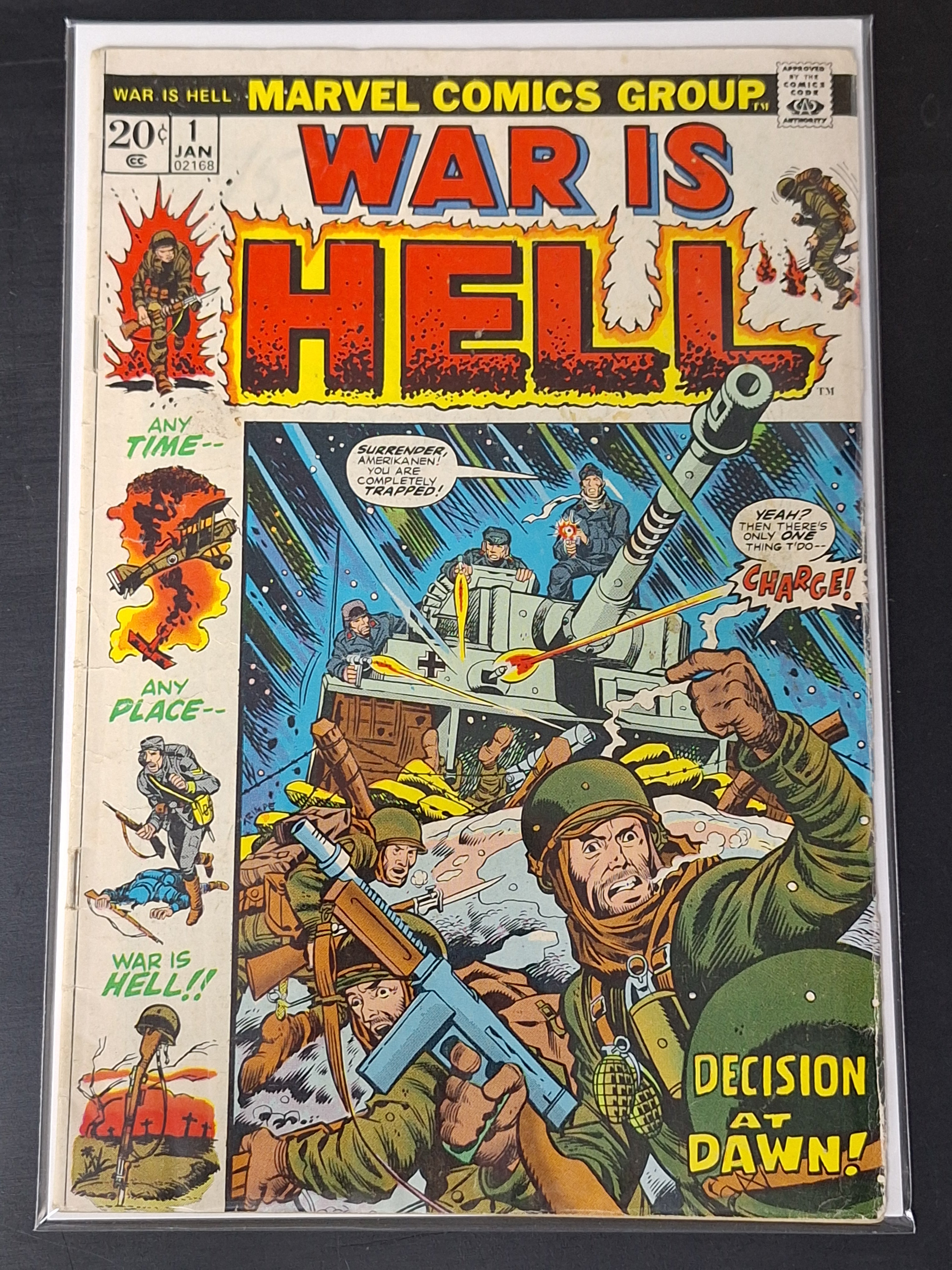 War Is Hell 1 Marvel 1973 Scarce Bronze Age Series