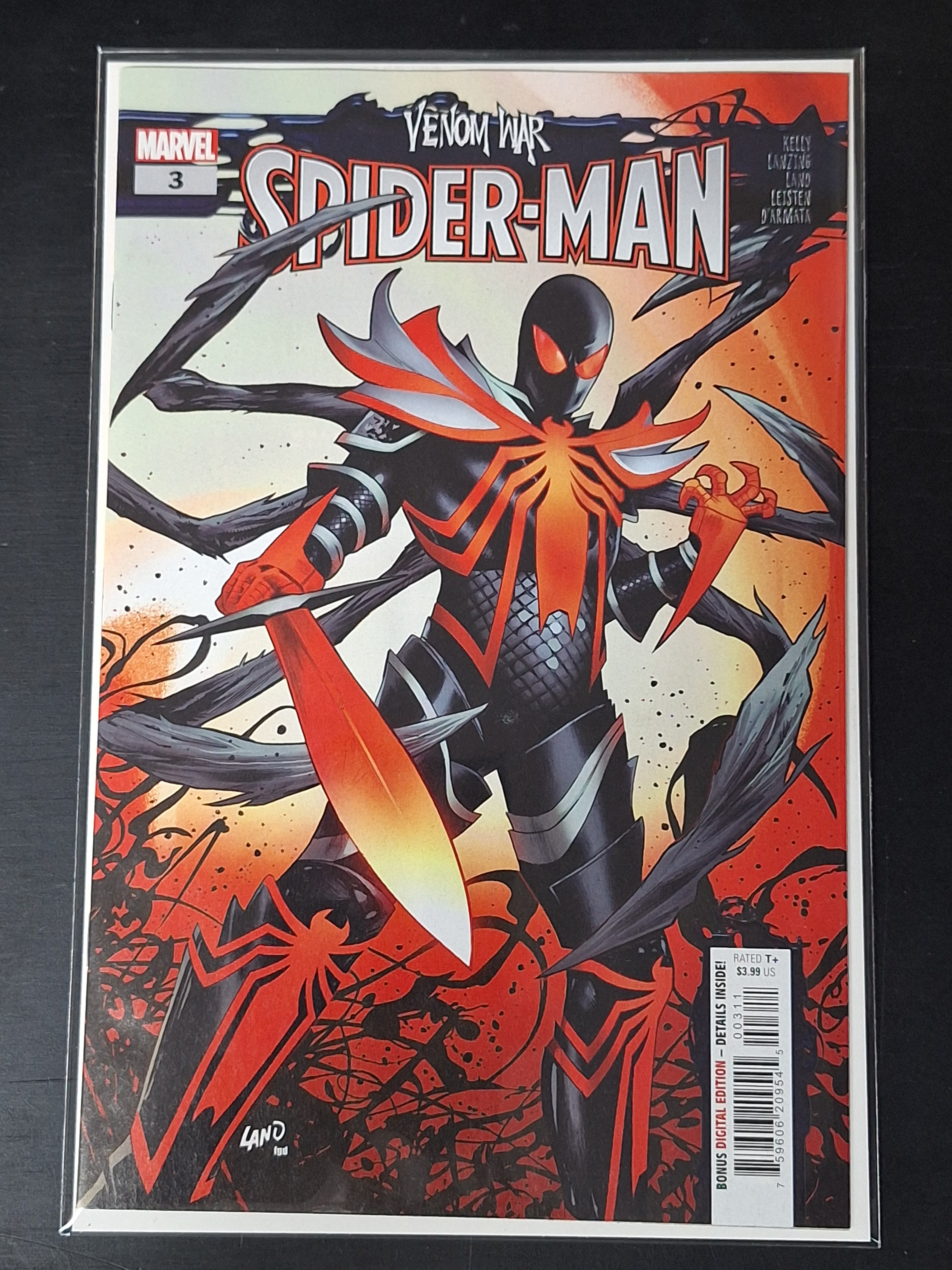 Venom War: Spider-Man 3 Marvel 2024 Cover A Greg Land