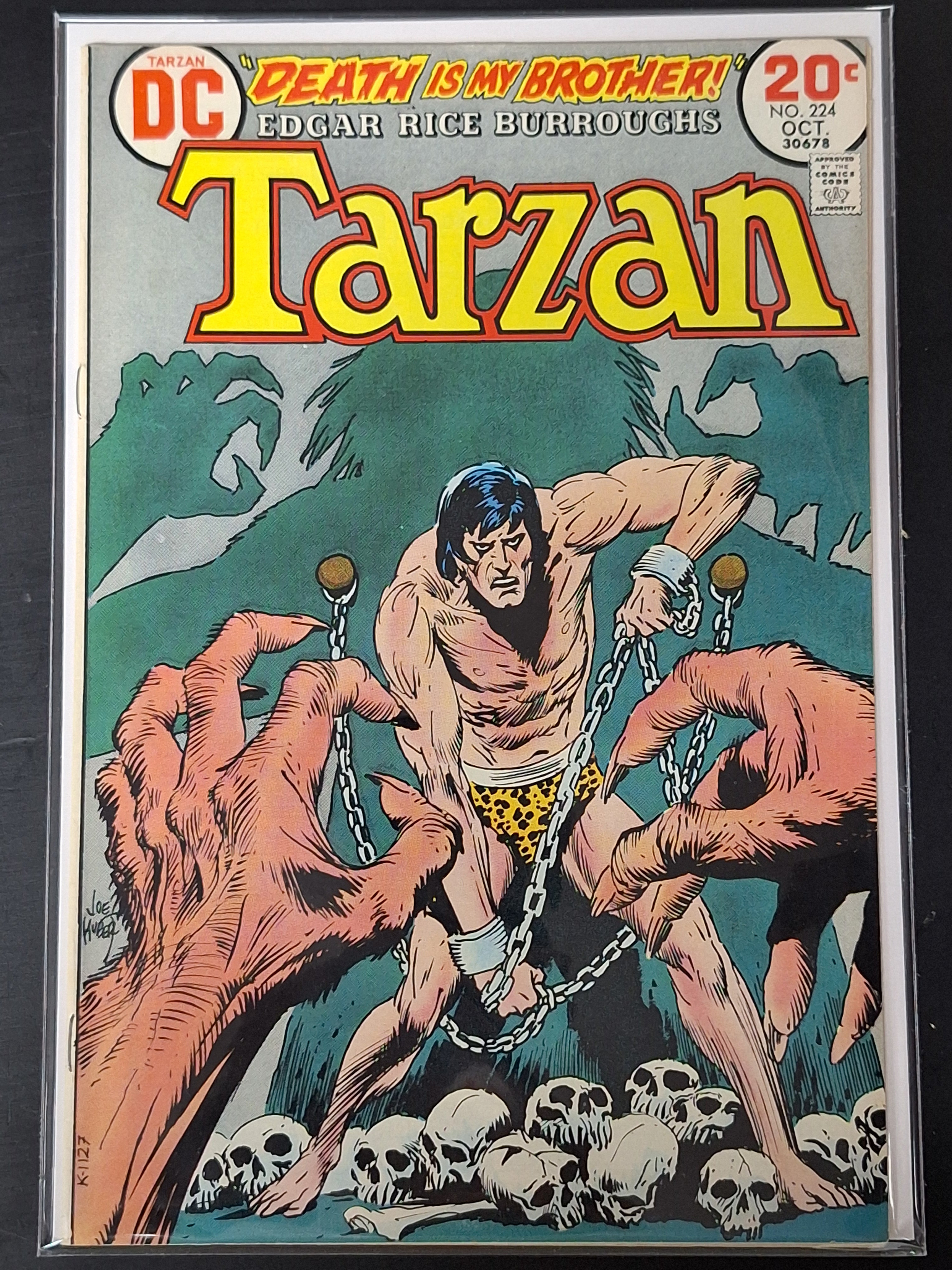 Tarzan 224 DC 1973 Joe Kuburt Cover