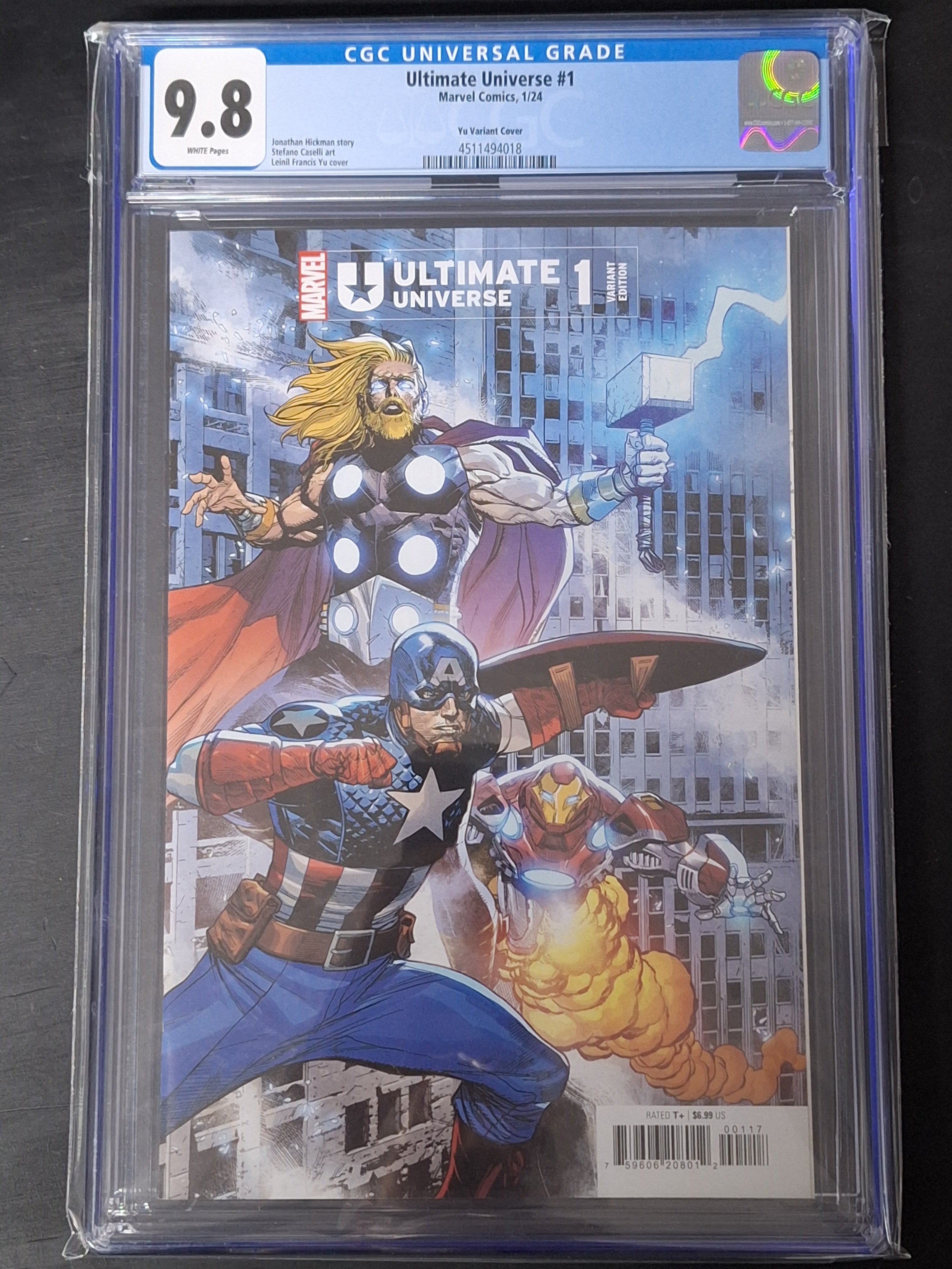 Ultimate Universe 1 Marvel 2024 Leinil Yu 1:25 Variant CGC 9.8