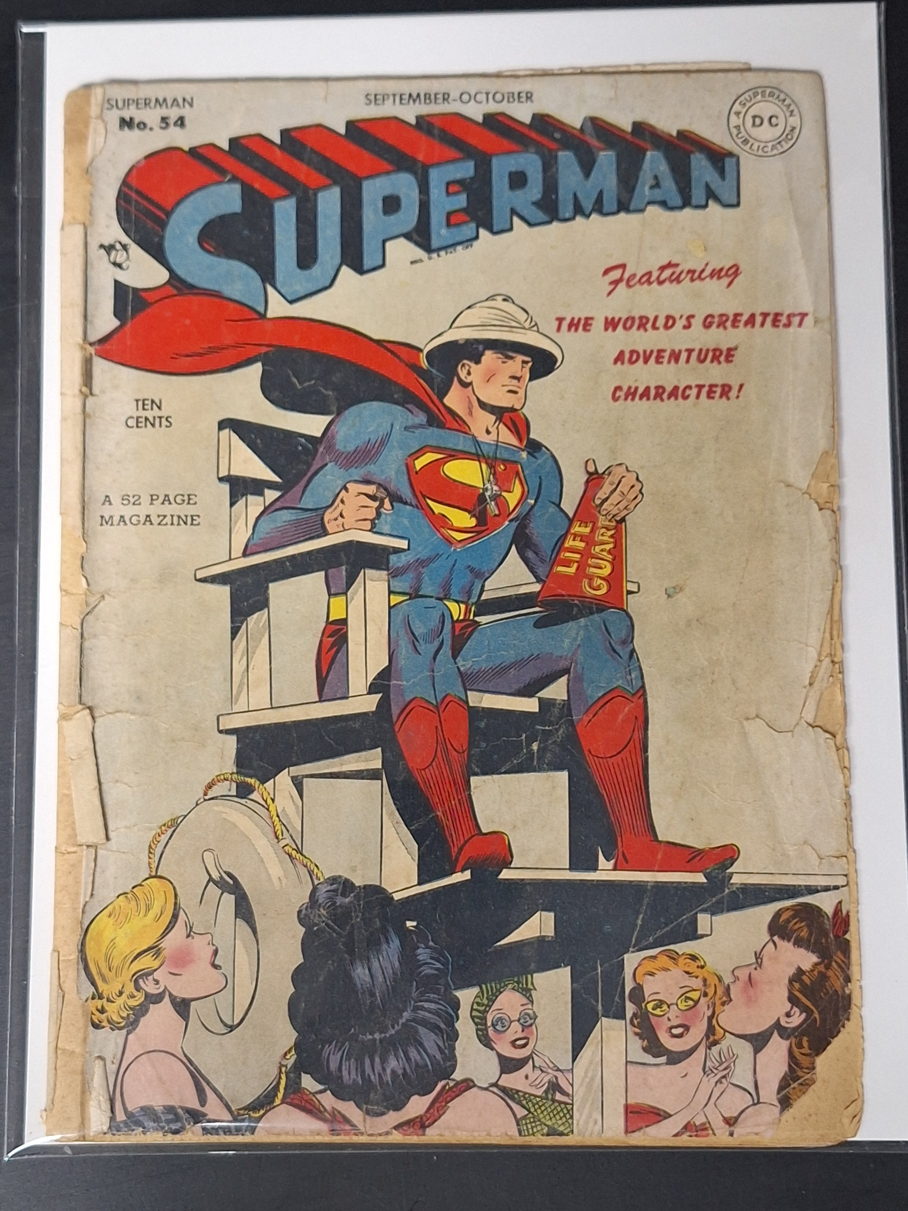 Superman 54 DC 1948 Very Rare Golden Age Superman