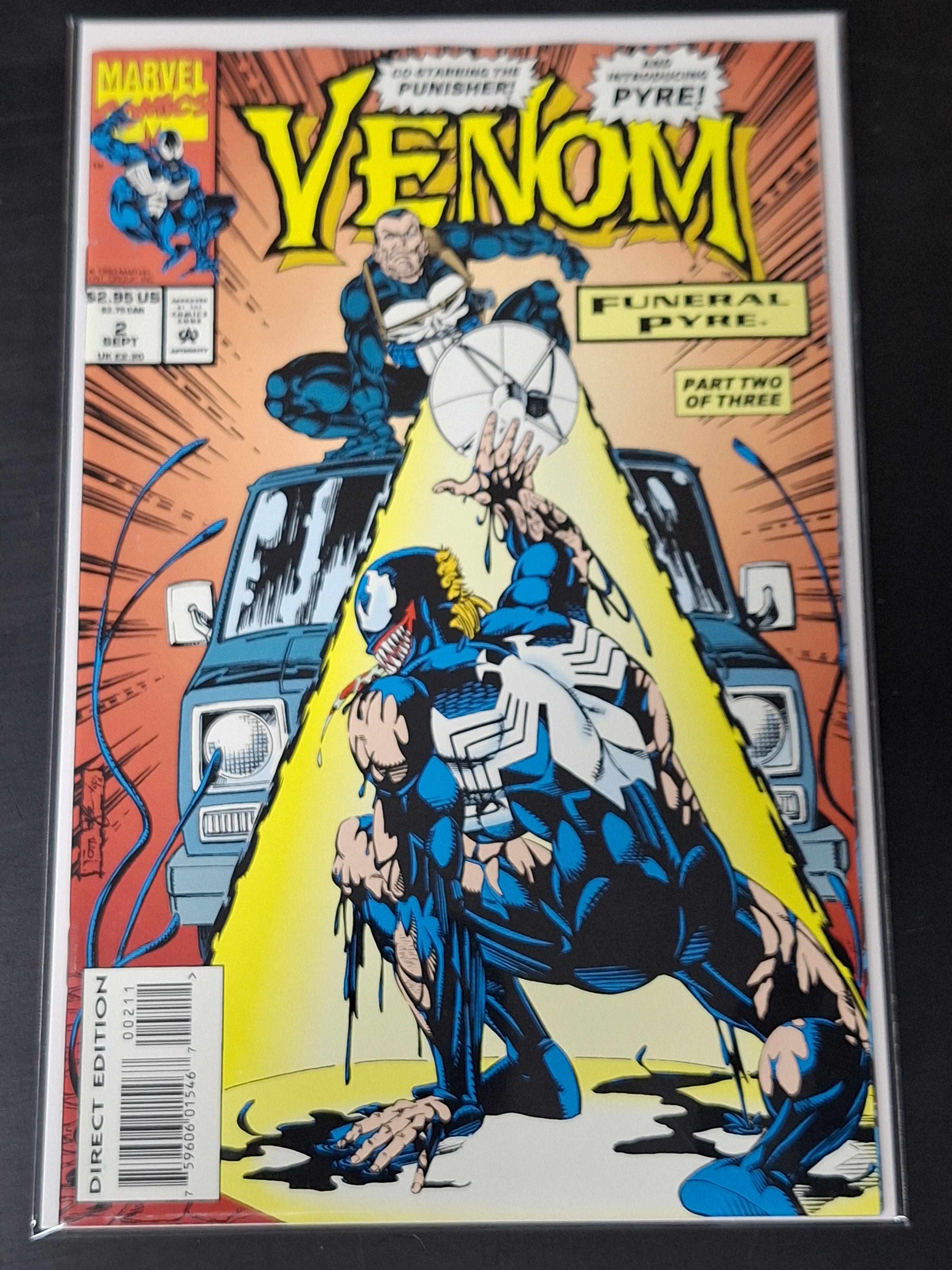 Venom Funeral Pyre 2 Marvel 1993 Venom & Punisher