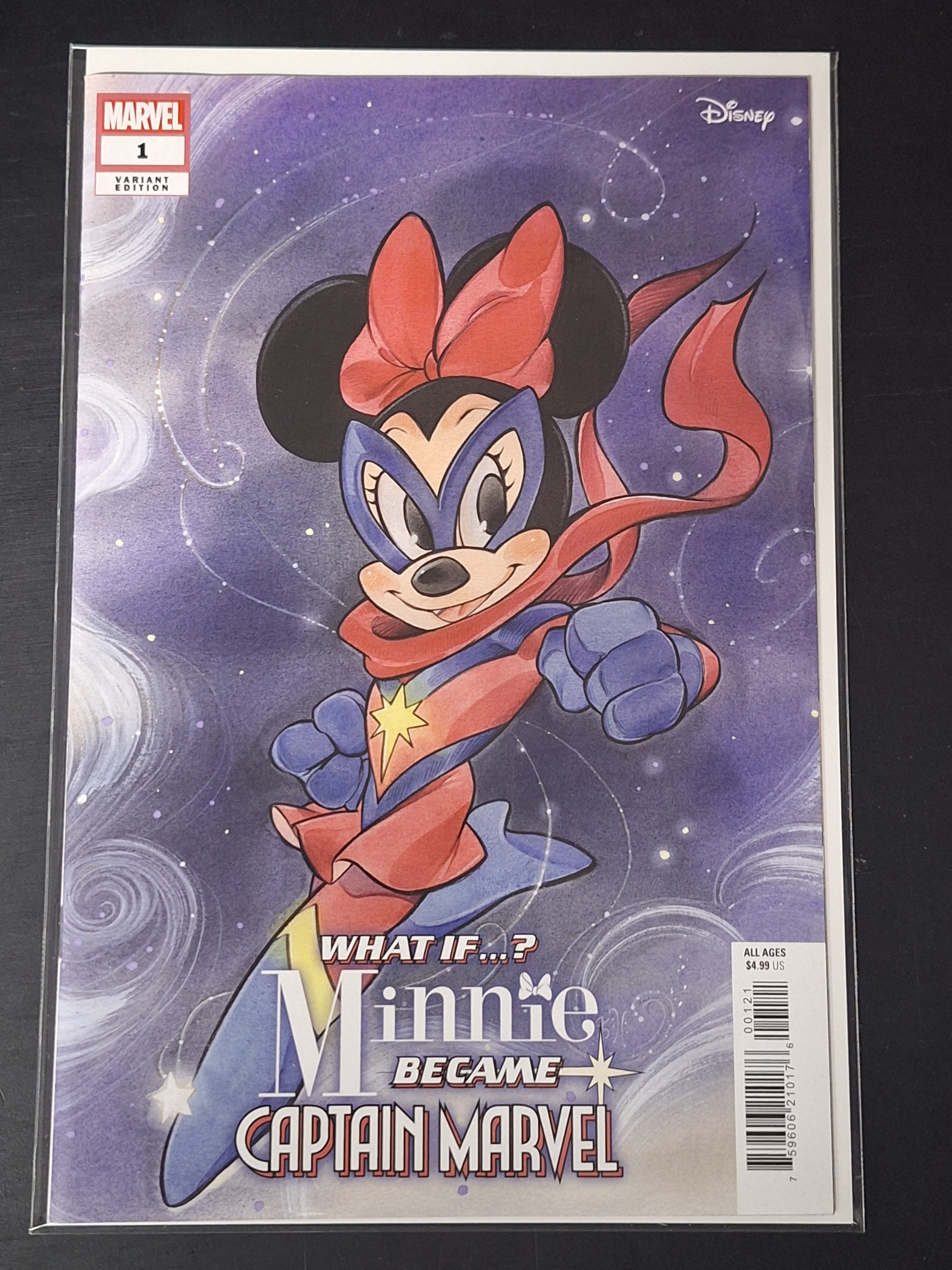 What If...? Minnie Became Captain Marvel 1 Marvel 2024 Peach Momoko Variant