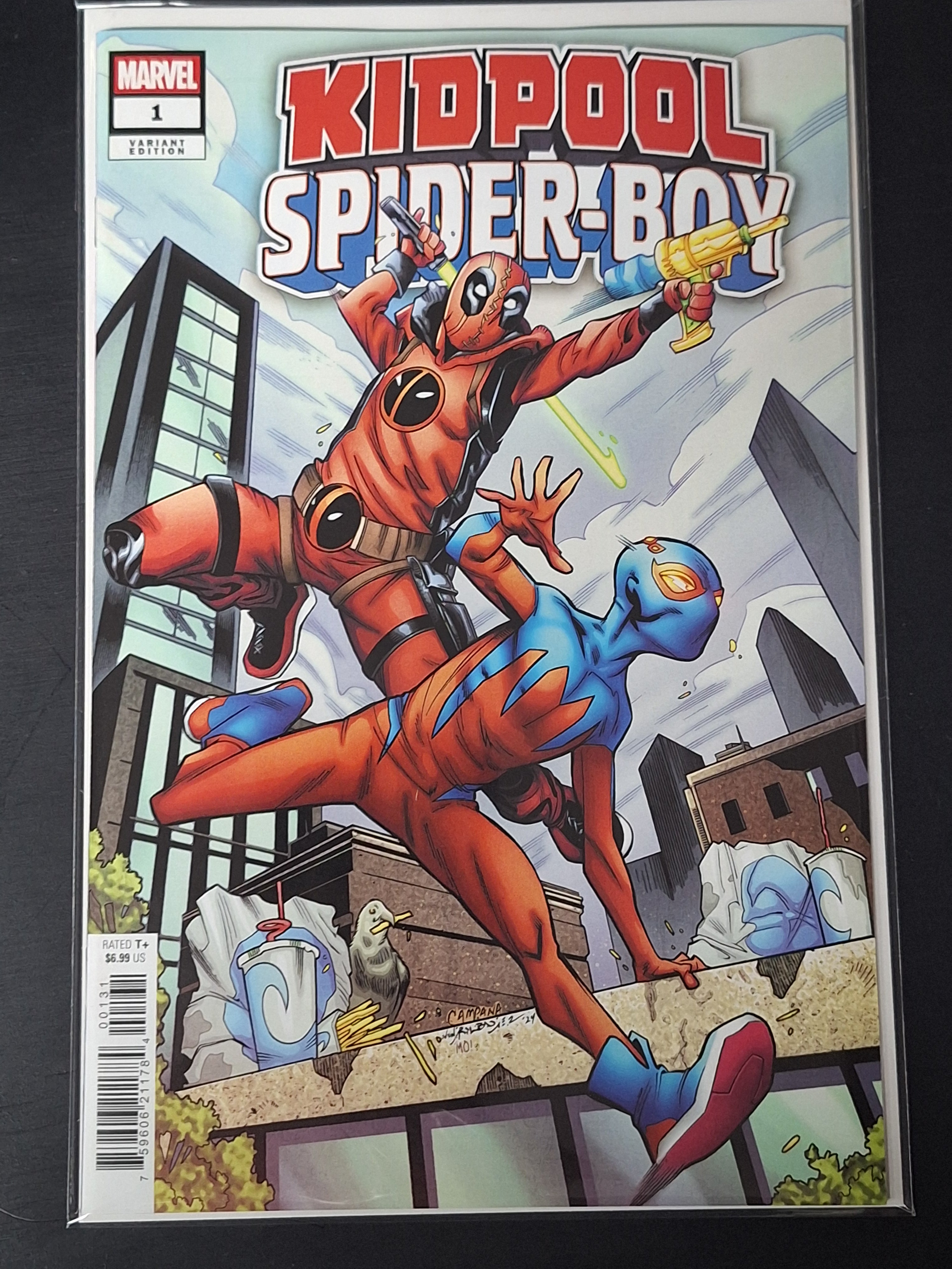 Kidpool Spider-Boy 1 Marvel 2024 Cover A 1st Kidpool Todd Campana Variant