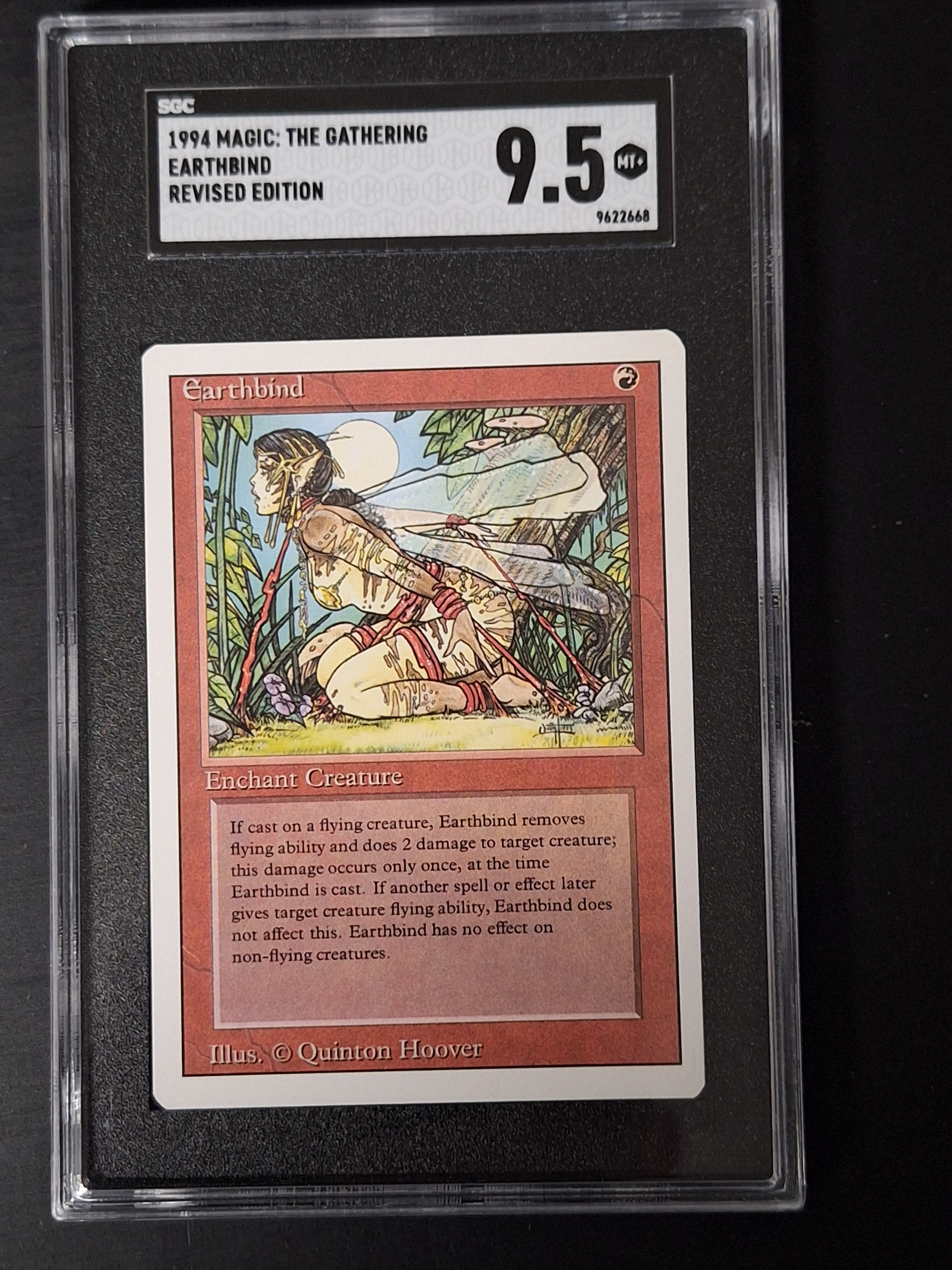 1994 MAGIC THE GATHERING EARTHBIND REVISED EDITION SGC 9.5 1994 MAGIC THE GATHERING EARTHBIND REVISED EDITION SGC 9.5