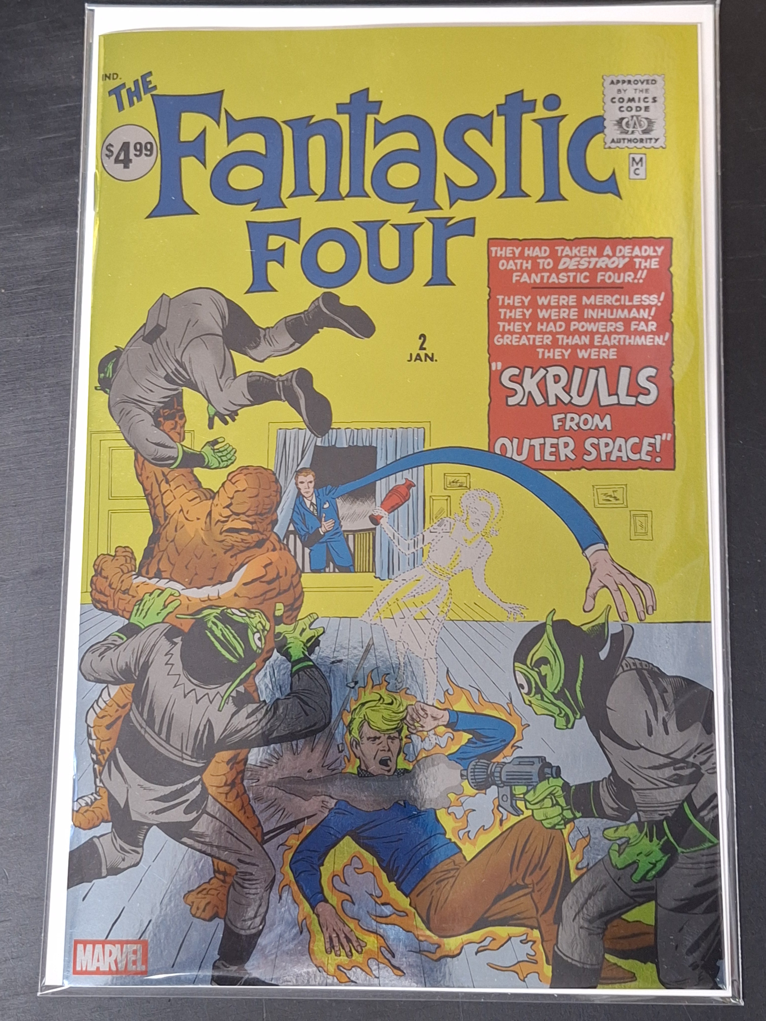 Fantastic Four 2 Marvel 2024 Facsimile Edition Foil Variant