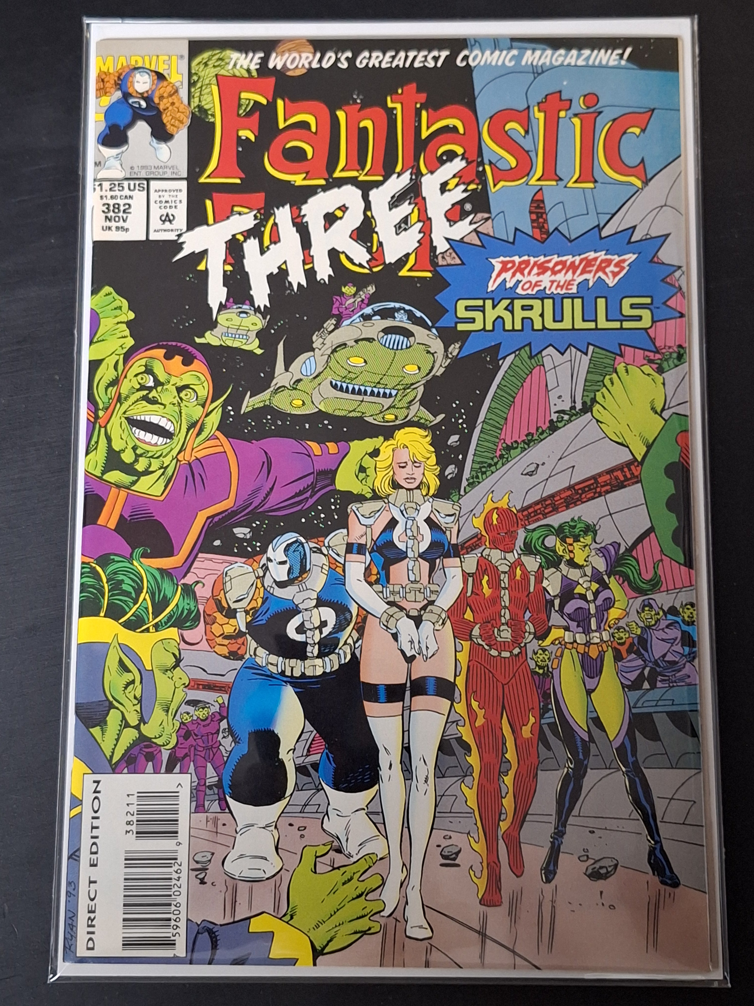 Fantastic Four 382 Marvel 1983 Prisoners of the the Skrulls