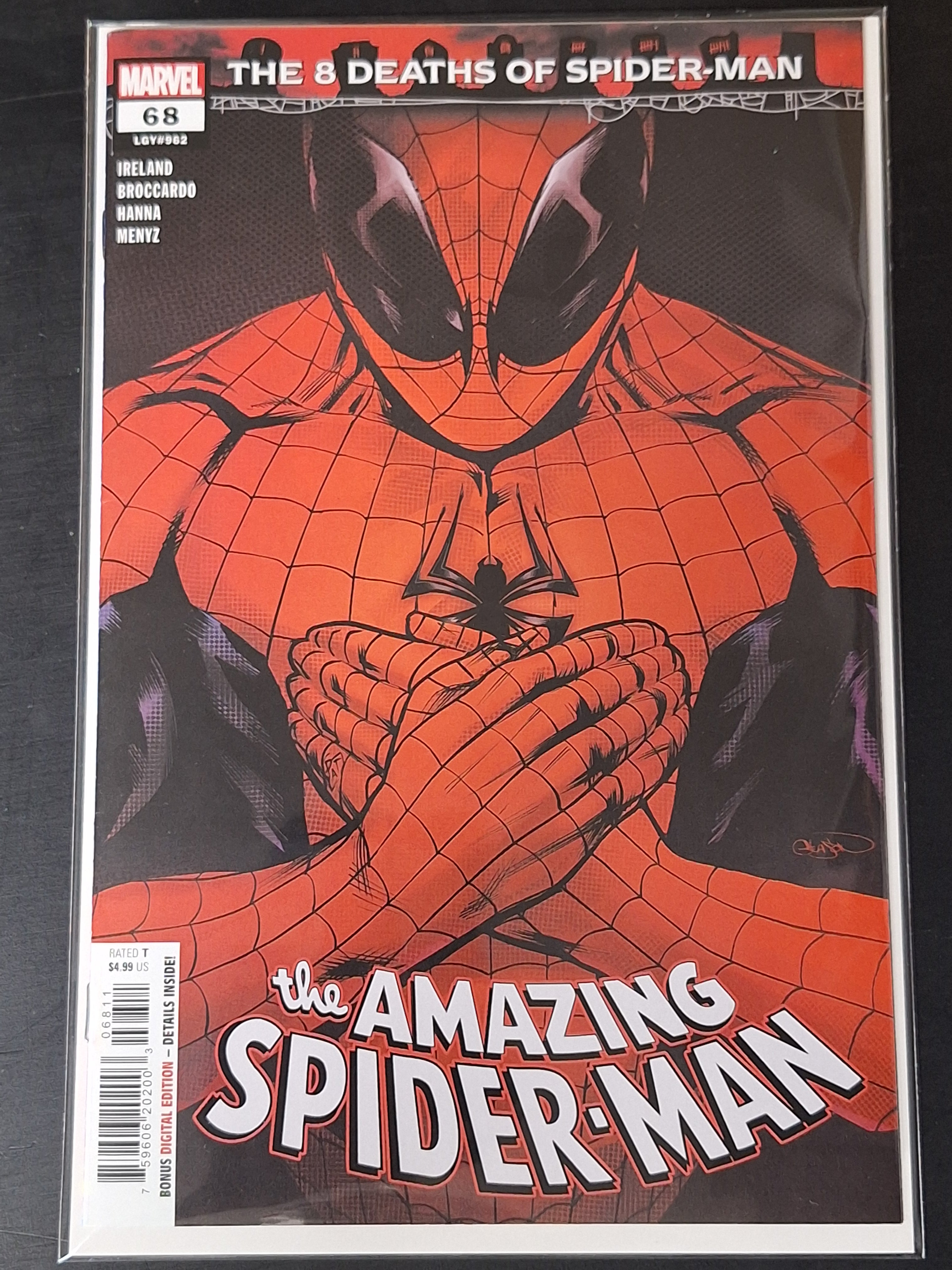Amazing Spider-Man 68 Marvel 2024 Cover A The Death of Spider-Man