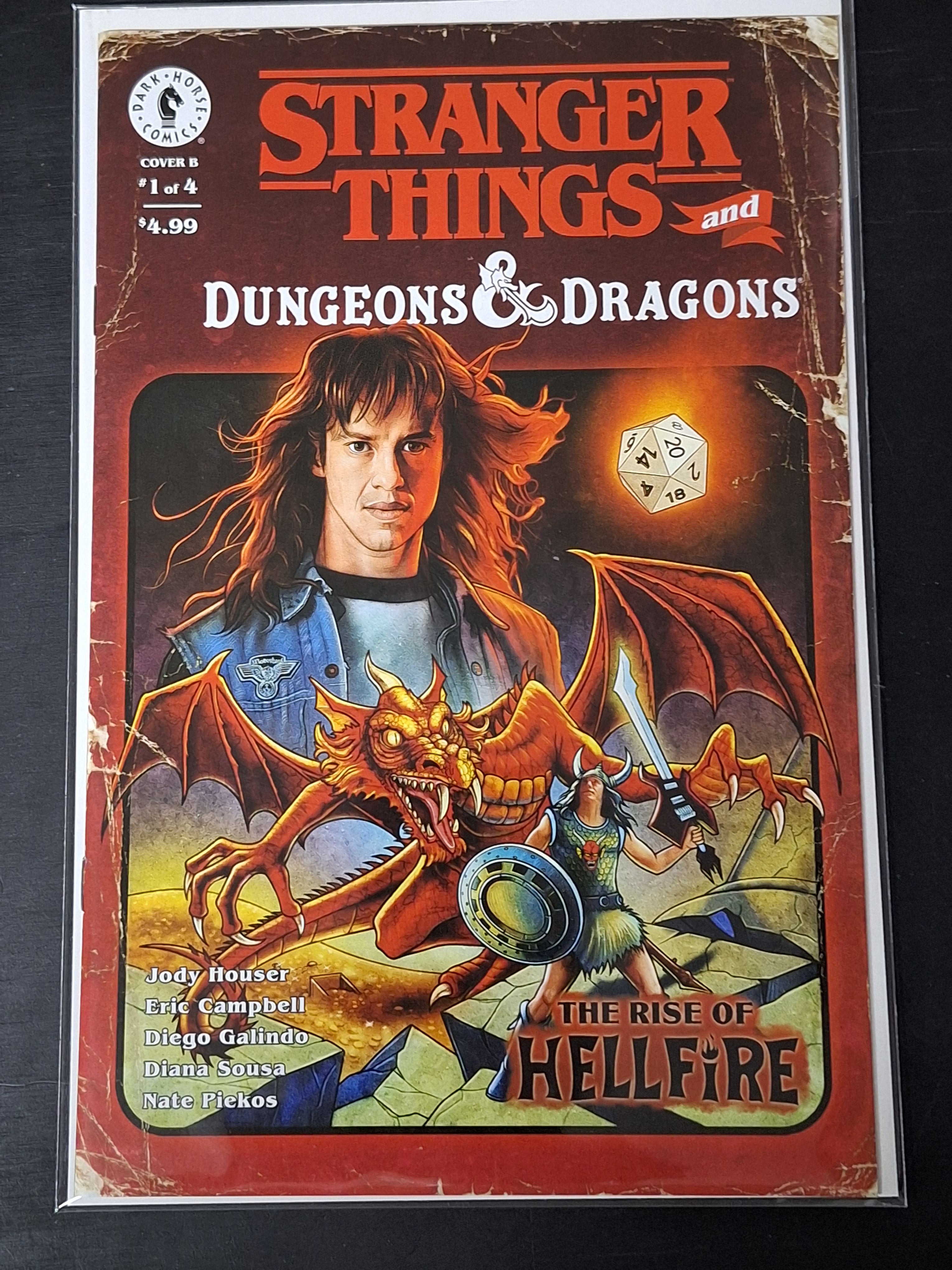 Stranger Things and Dungeon & Dragons The Rise of Hellfire 1 Dark Horse 2025 Cover B