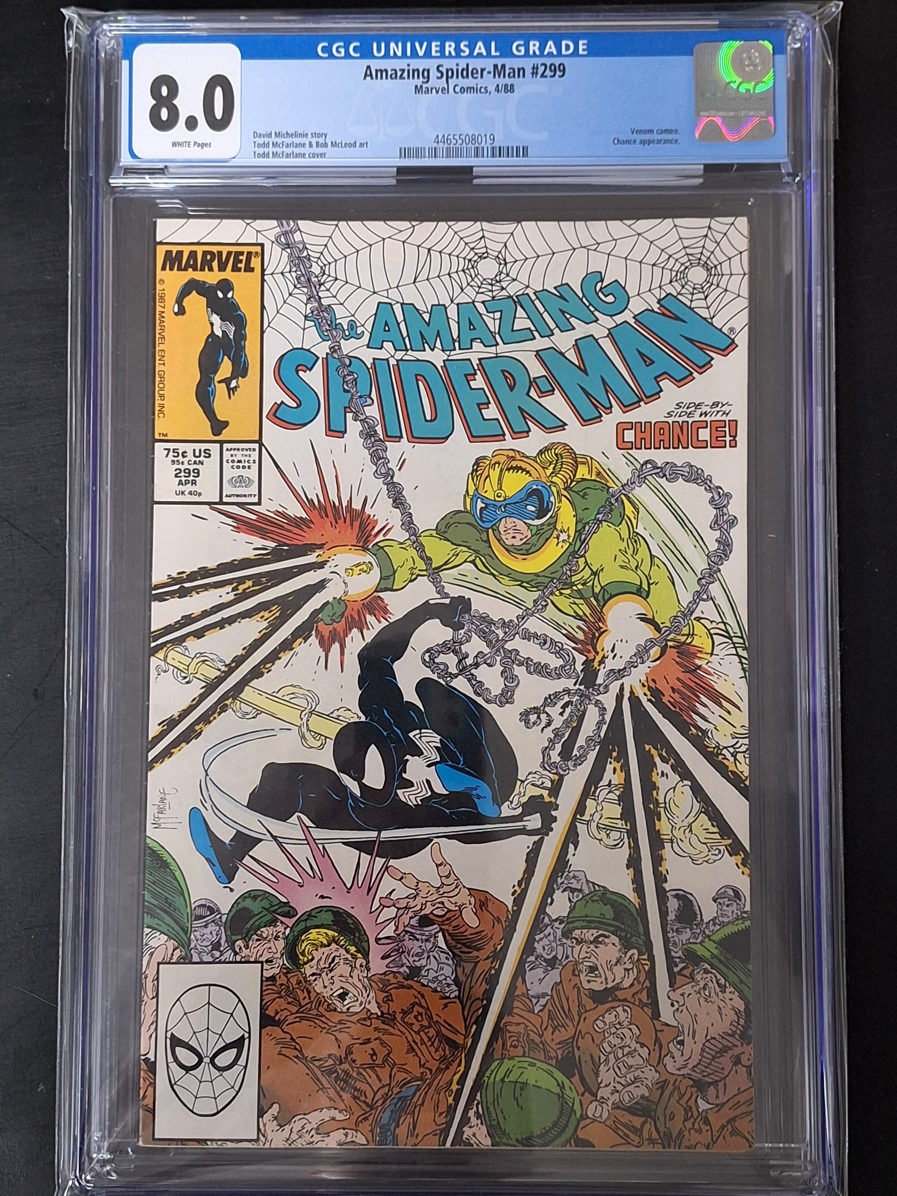 Amazing Spider-Man 299 Marvel Comics 1988 1st Appearance Of Venom CGC 8.0