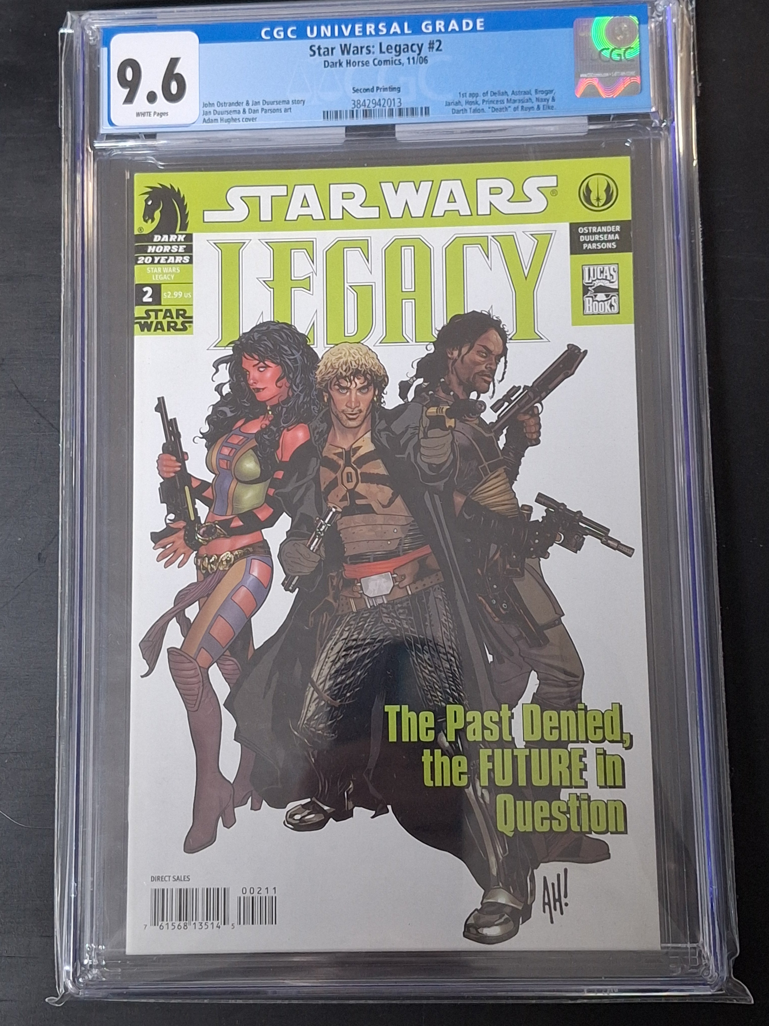 Star Wars: Legacy 2 Dark Horse 2006 1st App of Darth Talon CGC 9.6