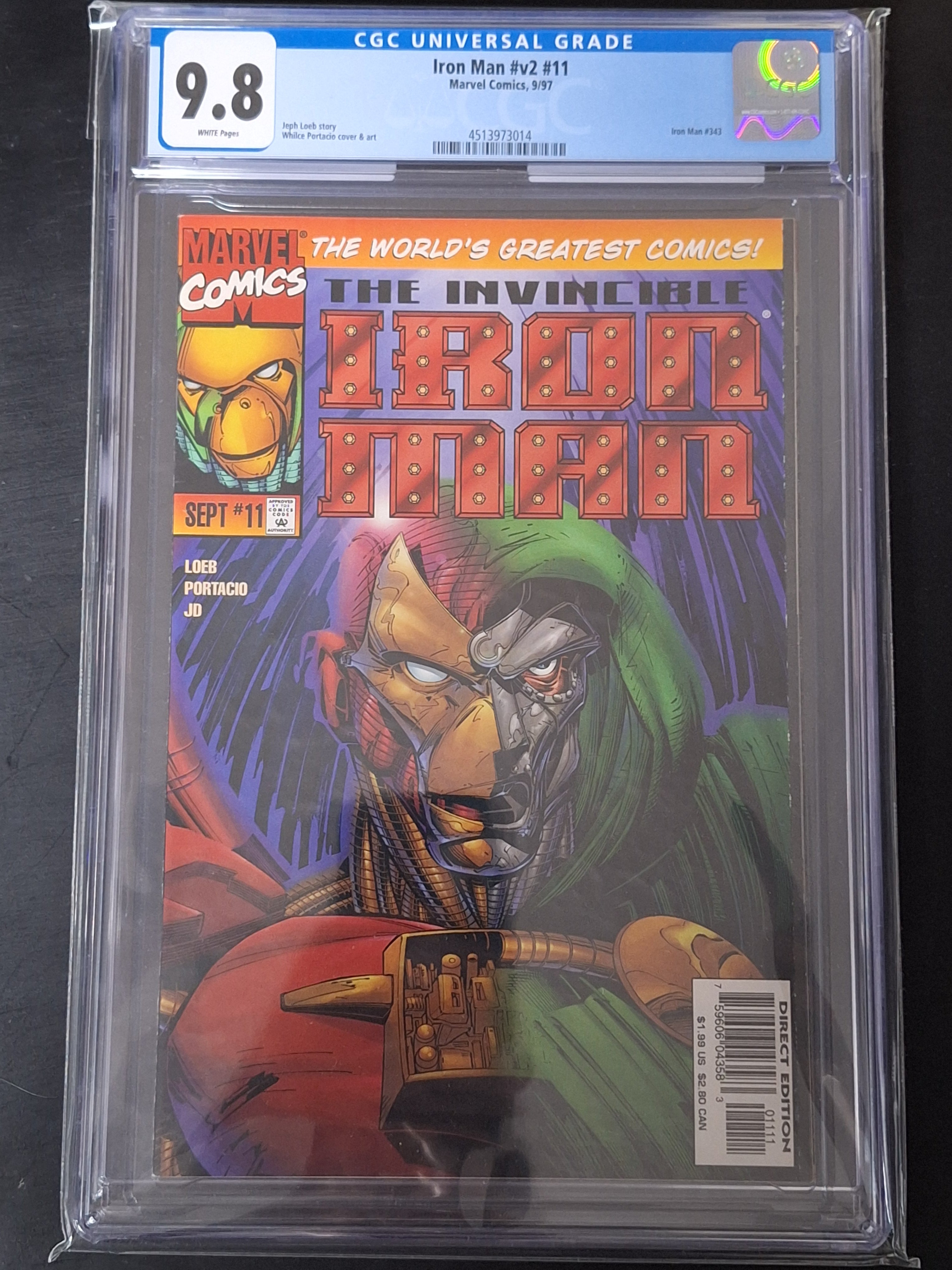Iron Man 11 Marvel 1997 Iron Man as Doctor Doom CGC 9.8