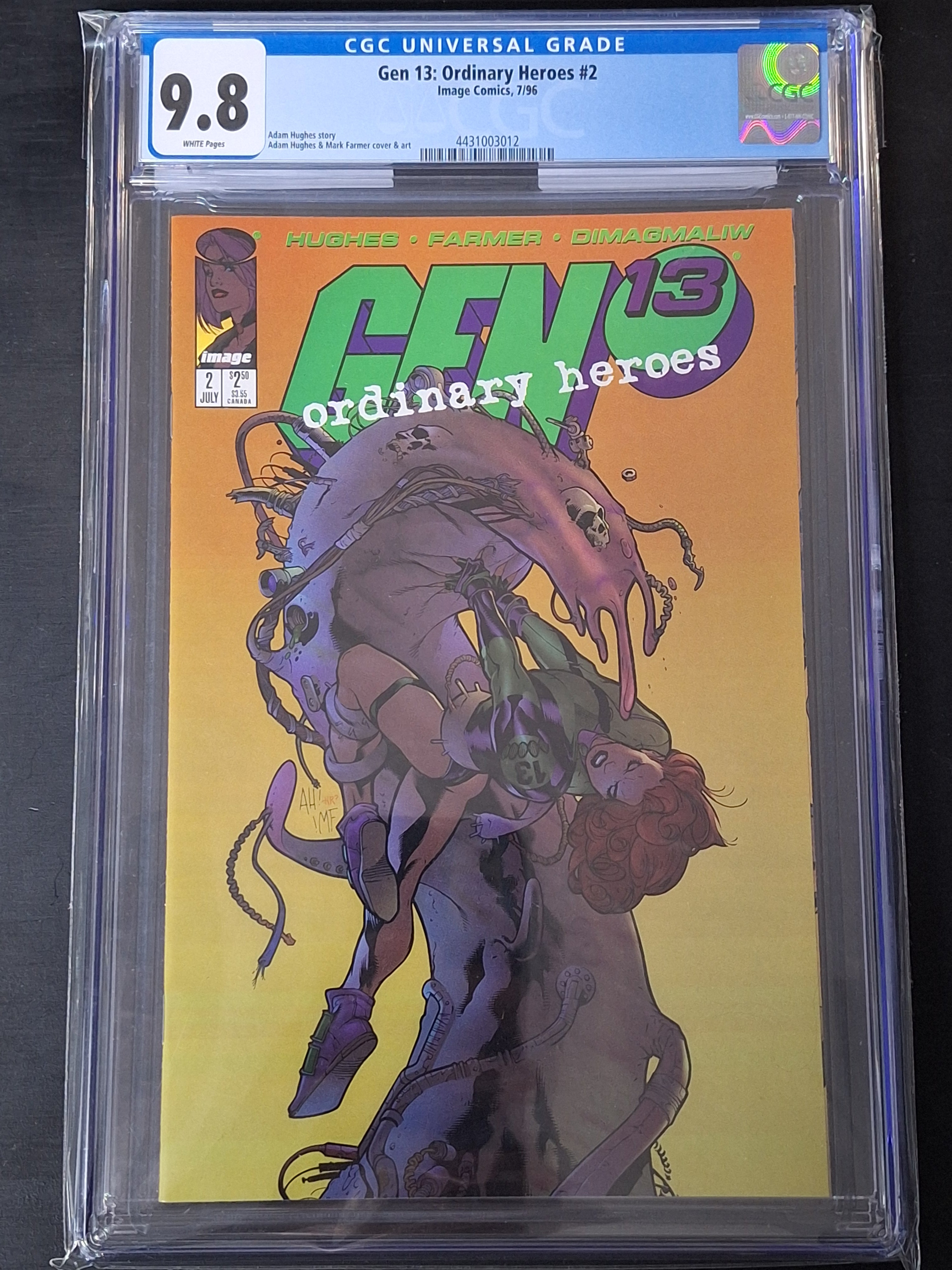 Gen 13: Ordinary Heroes 2 Image 1996 Adam Hughes CGC 9.8