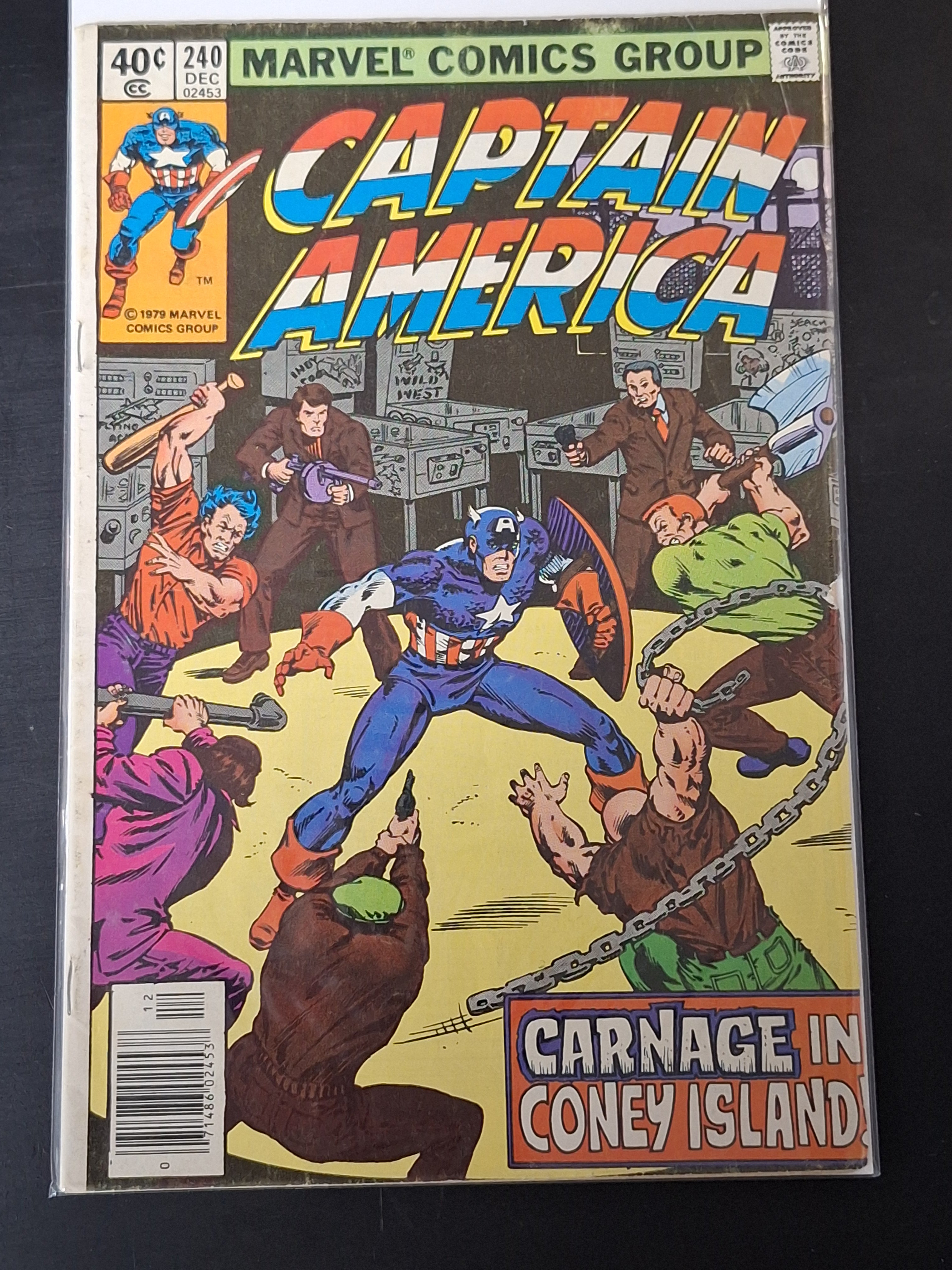 Captain America 240 Marvel Comics 1979 Carnage in Coney Island