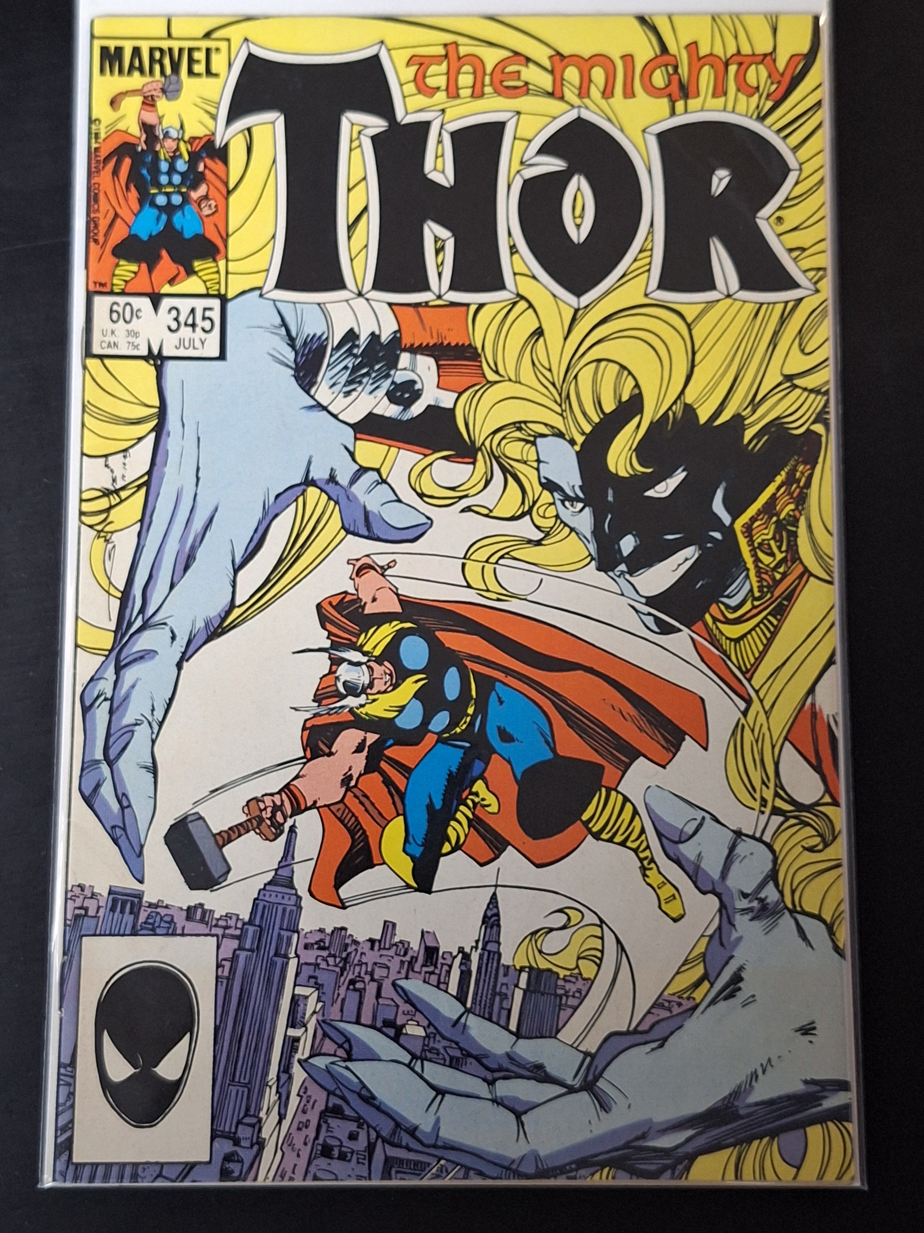 Thor 345 Marvel Comics 1984 2nd App And 1st Cover App Of Malekith