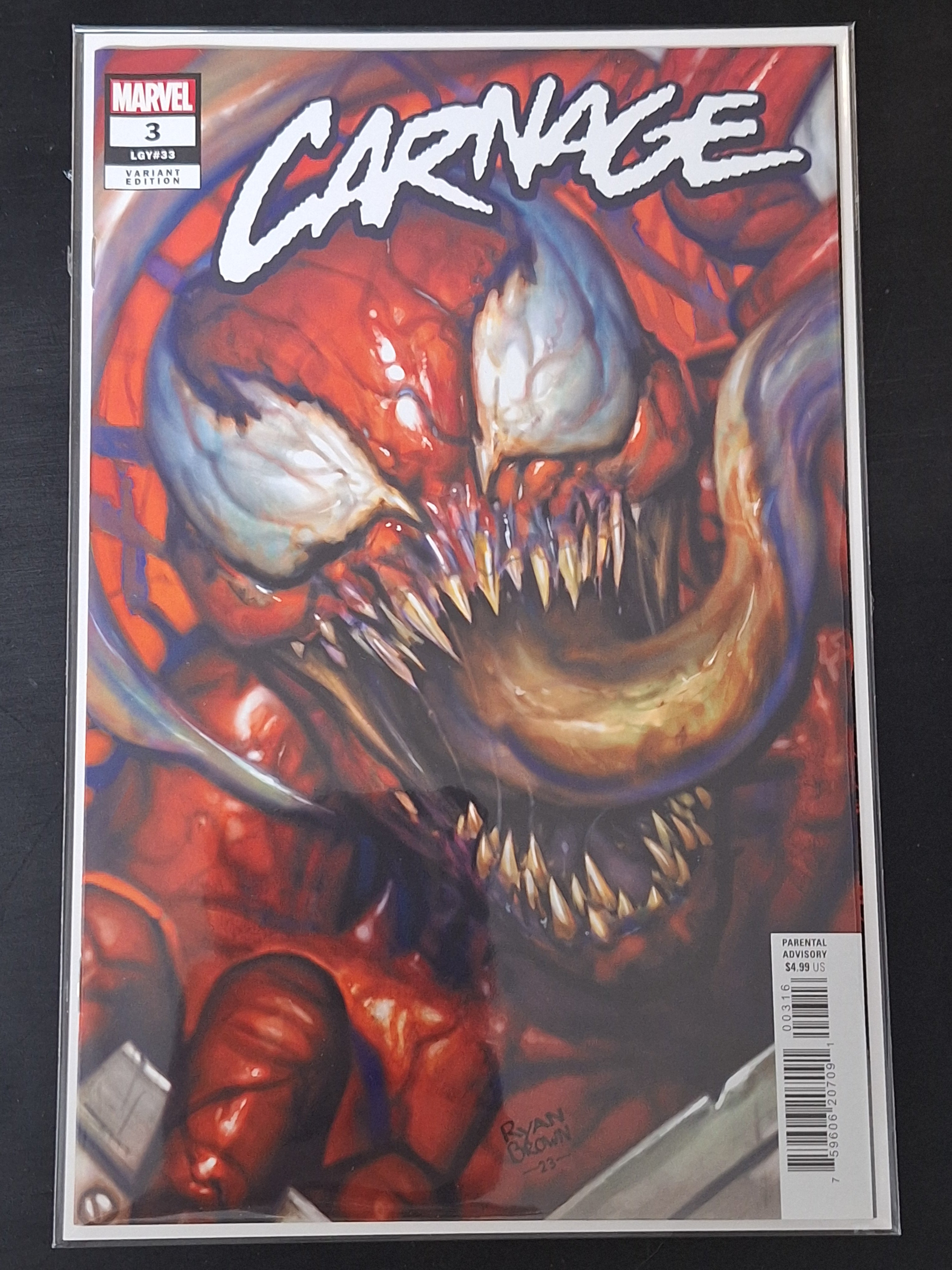 Carnage 3 Marvel 2024 Ryan Brown 1:25 Variant