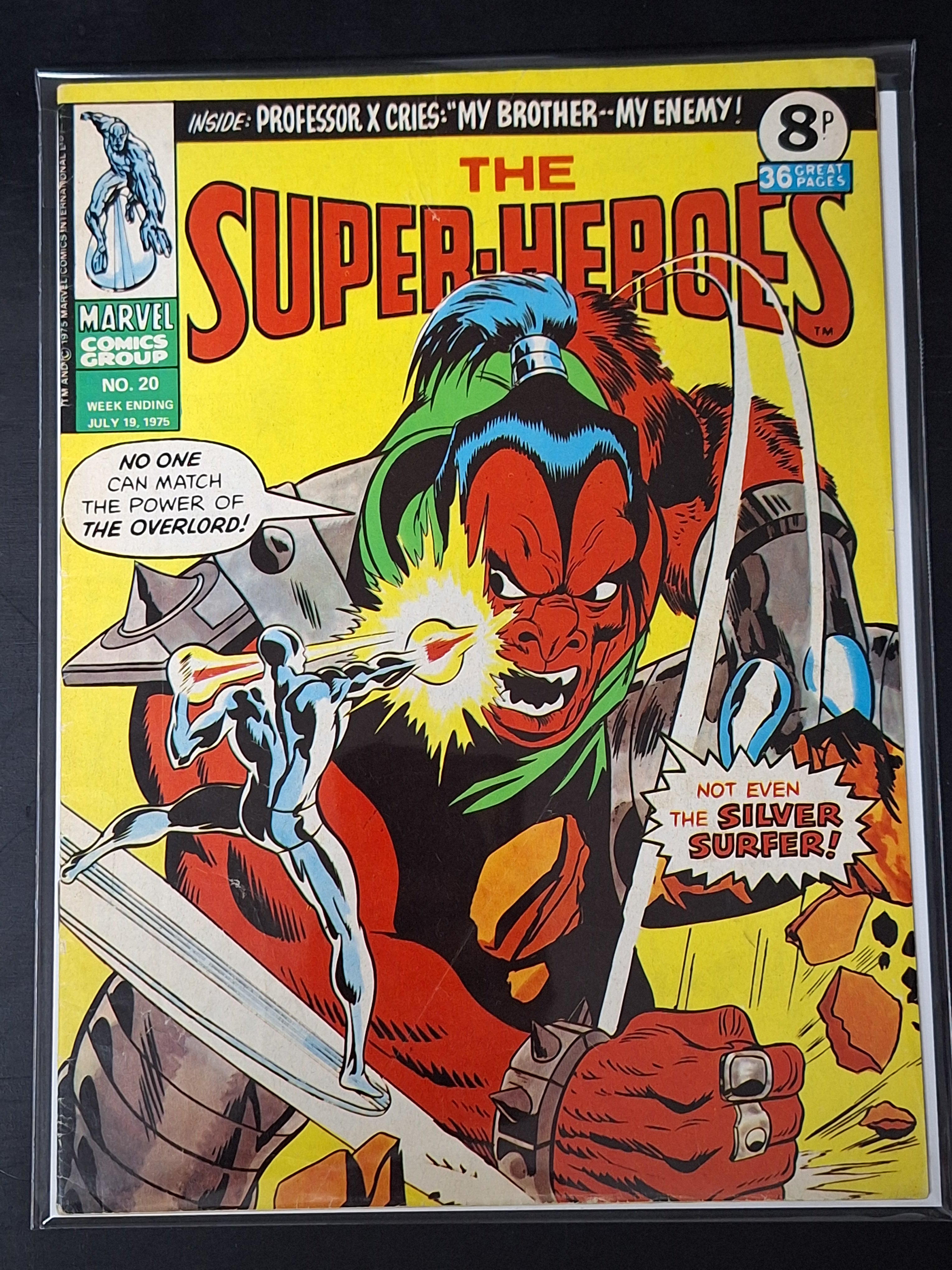 The Super-Heroes 20 Marvel UK Magazine 1975 Silver Surfer